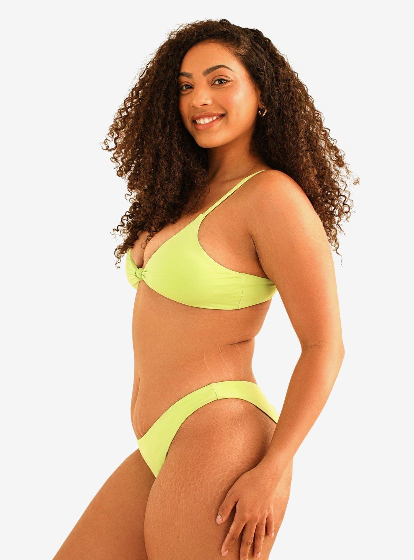 Dippin' Daisy's Palma Scrunch Back Cheeky Swim Bottom Green Tea, GREEN, alternate