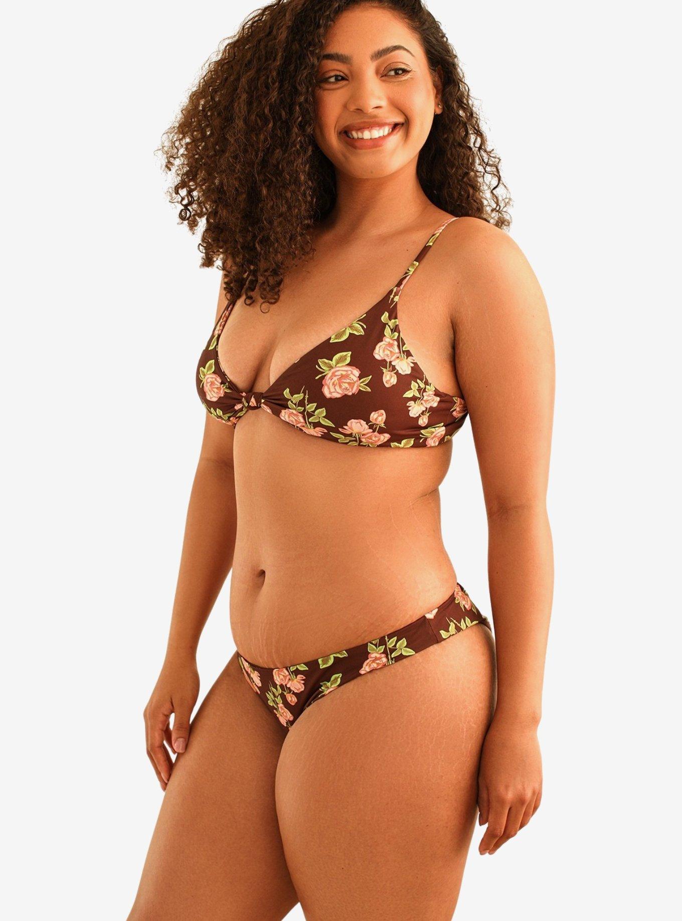 Dippin' Daisy's Palma Scrunch Back Cheeky Swim Bottom Rosebud, , hi-res