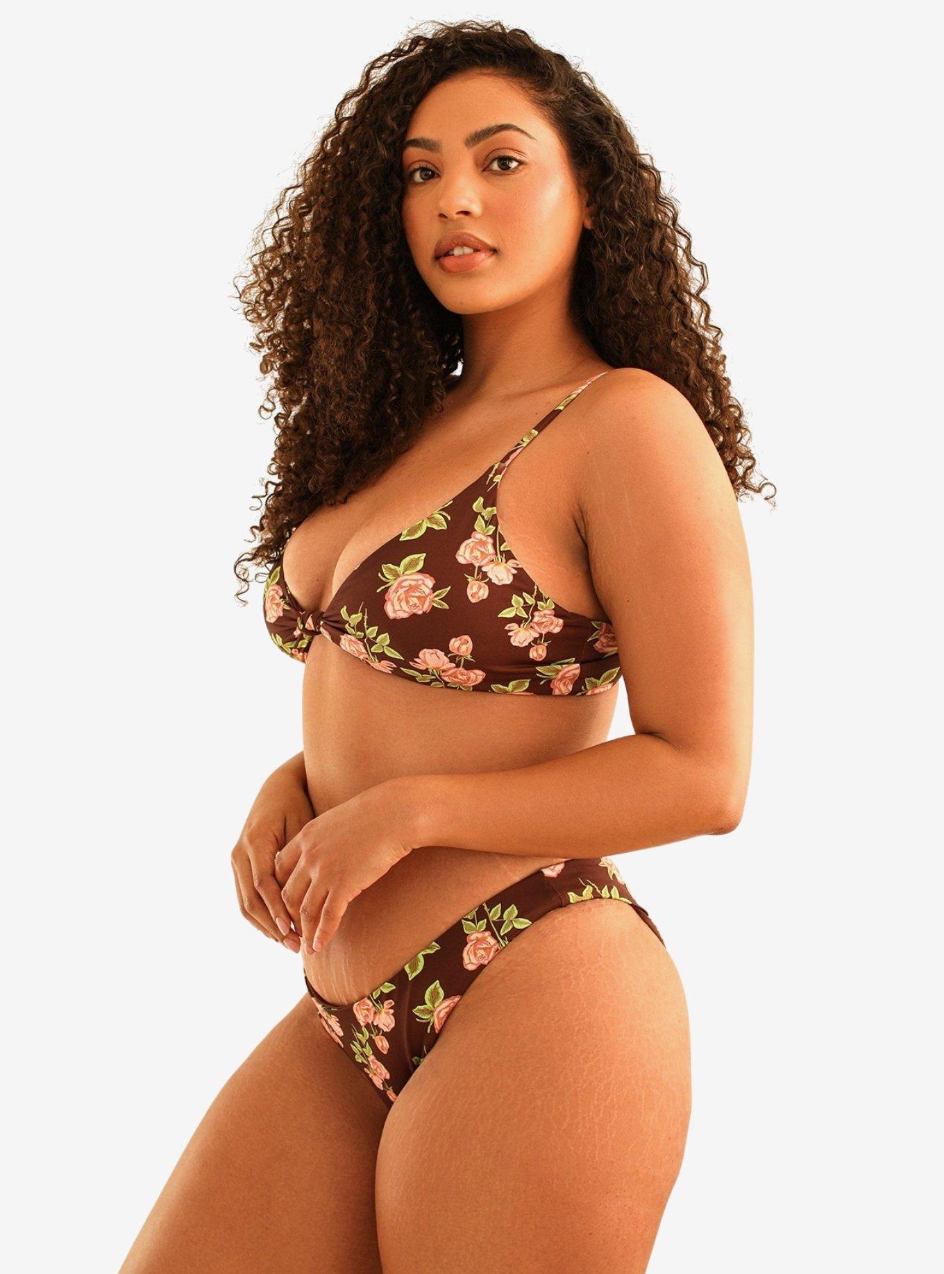 Dippin' Daisy's Zen Knotted Triangle Swim Top Rosebud, , hi-res