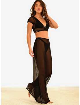 Dippin' Daisy's That Girl Swim Cover-Up Pants Black, , hi-res