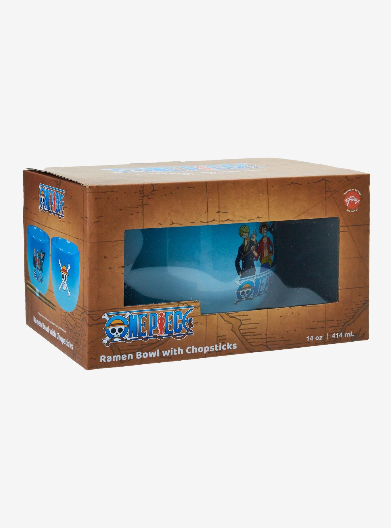 One Piece Blue Ramen Bowl With Chopsticks, , alternate