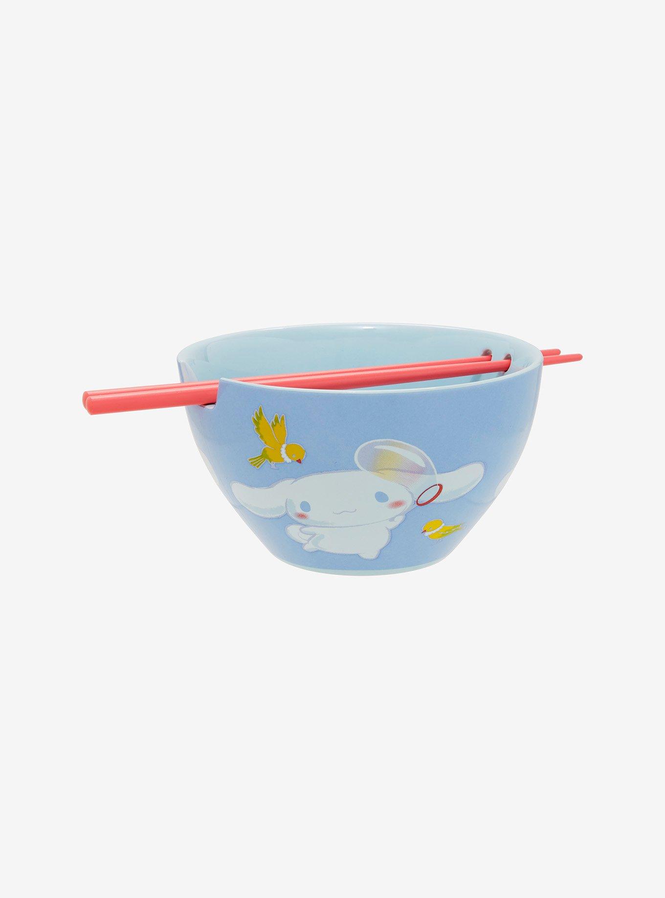 Cinnamoroll Blue Bubbles Ramen Bowl With Chopsticks, , hi-res