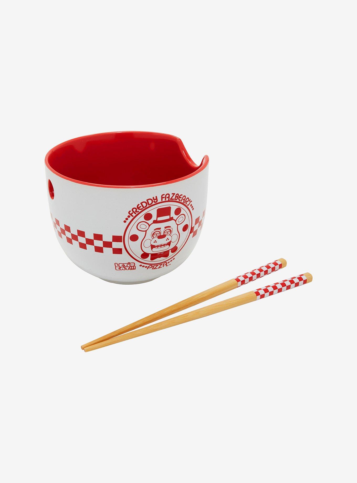 Five Nights At Freddy's Freddy Fazbear's Pizza Ramen Bowl With Chopsticks, , hi-res