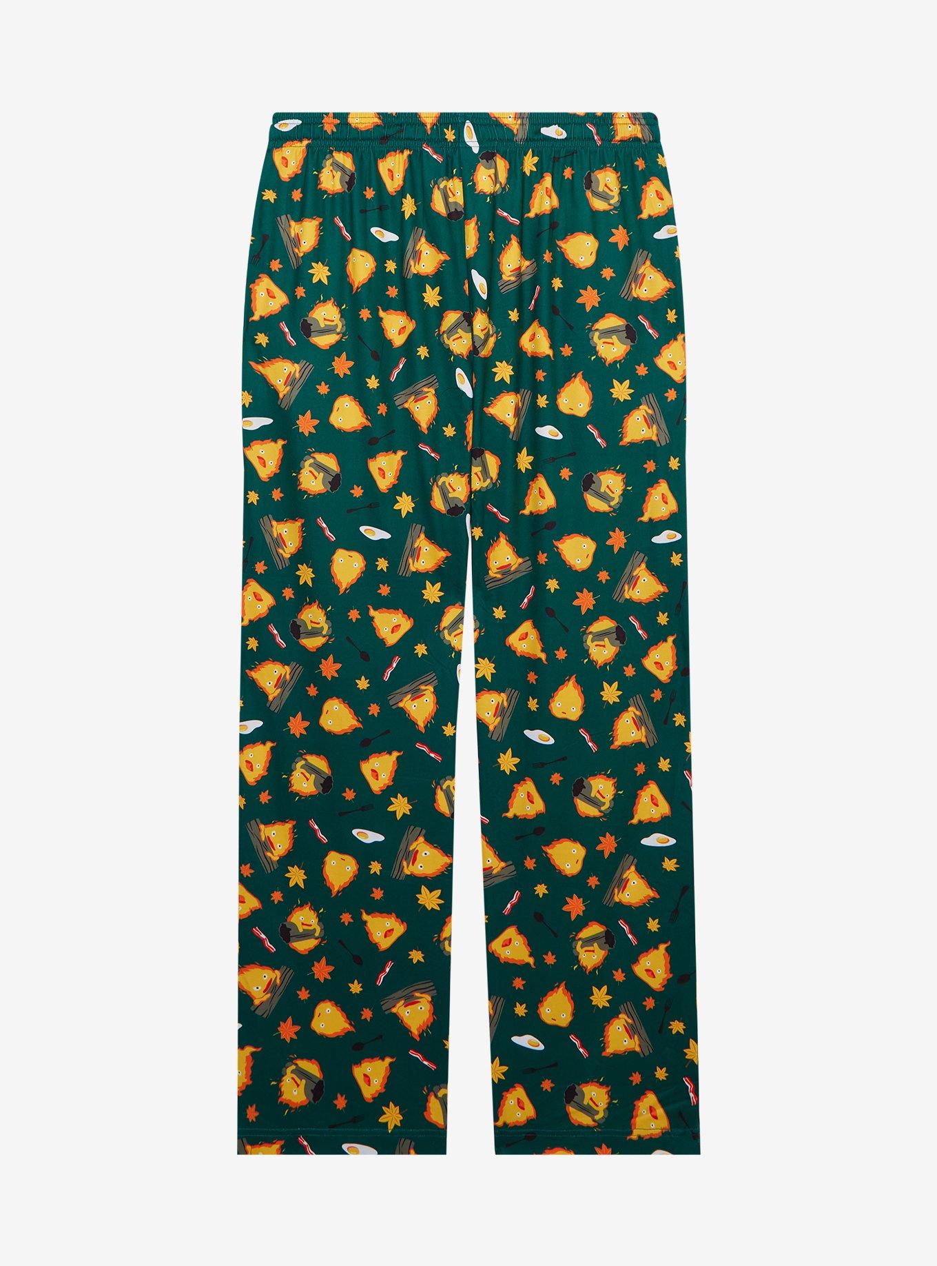 Studio Ghibli Howl's Moving Castle Calcifer Allover Print Sleep Pants — BoxLunch Exclusive, , hi-res