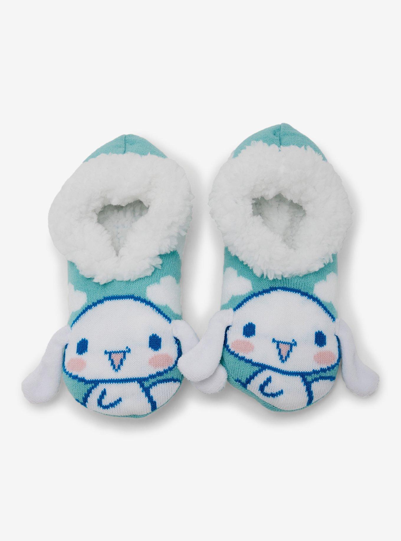 Sanrio Cinnamoroll Clouds Allover Print Slipper Socks - BoxLunch Exclusive, , alternate