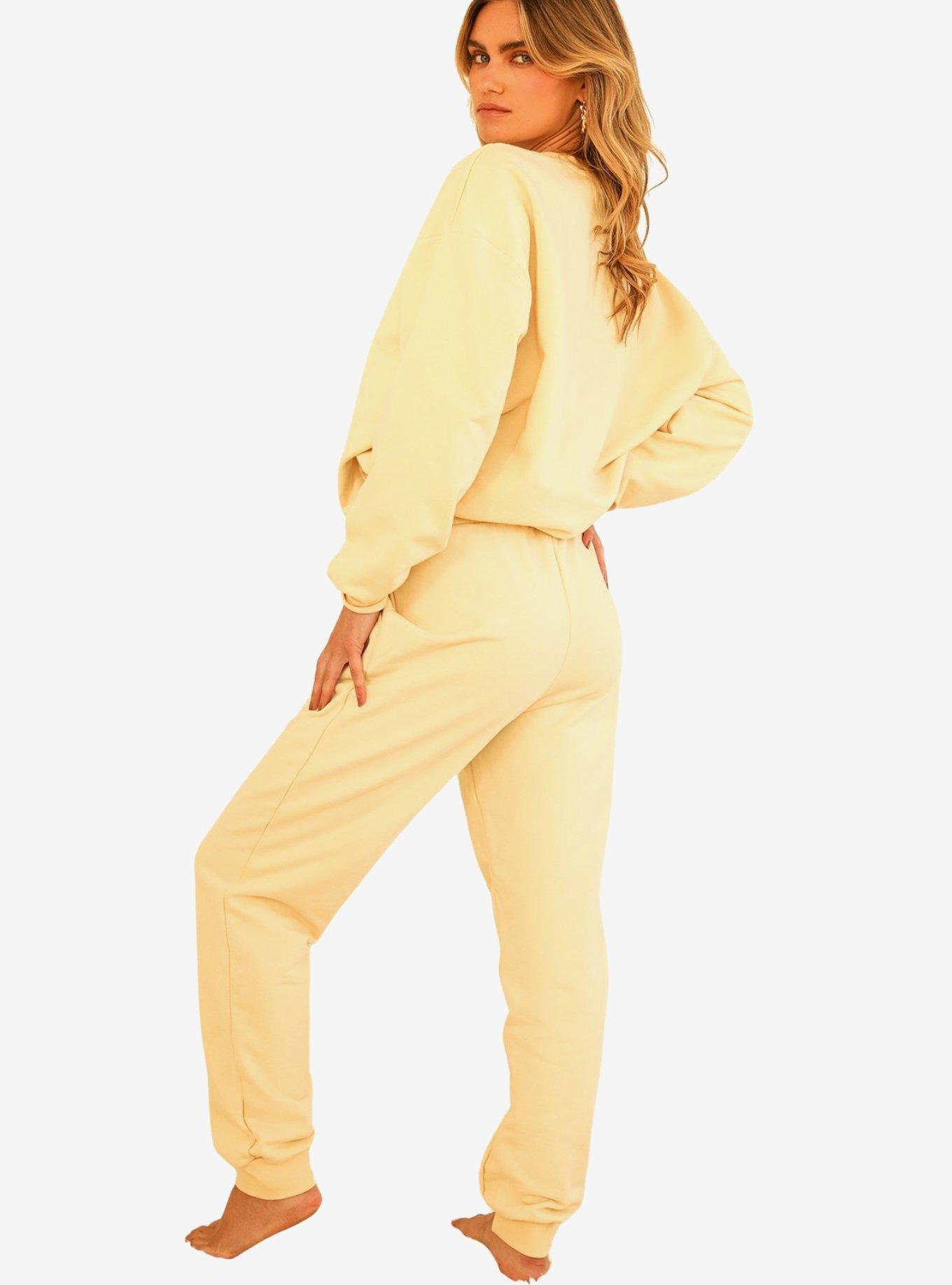 Dippin' Daisy's Take A Picture Drawstring Sweatpants Vanilla, FRENCH VANILLA, alternate