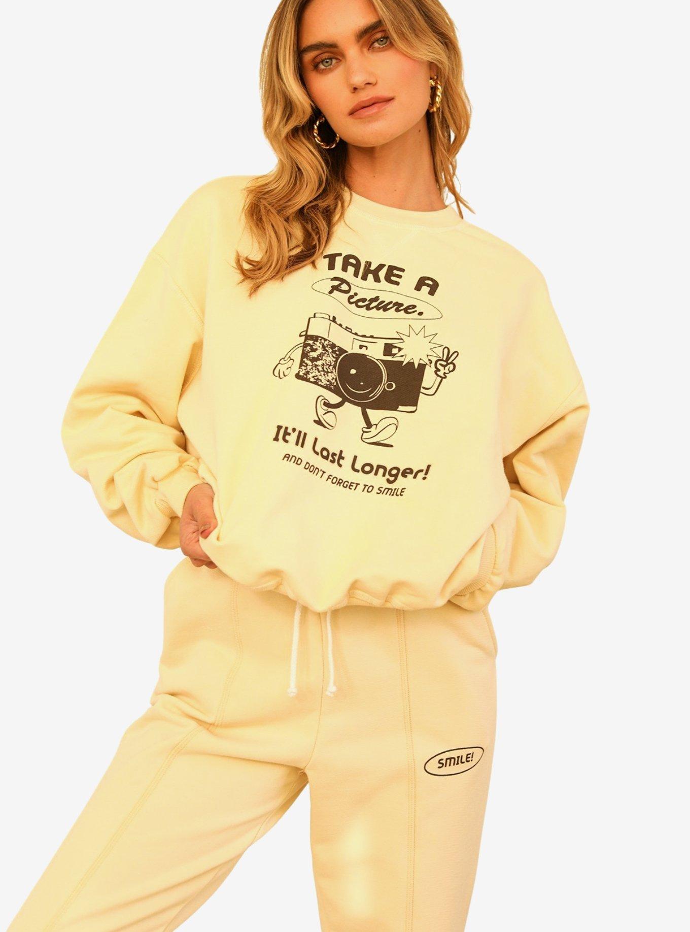 Dippin' Daisy's Take A Picture Drawstring Sweatpants Vanilla, FRENCH VANILLA, alternate