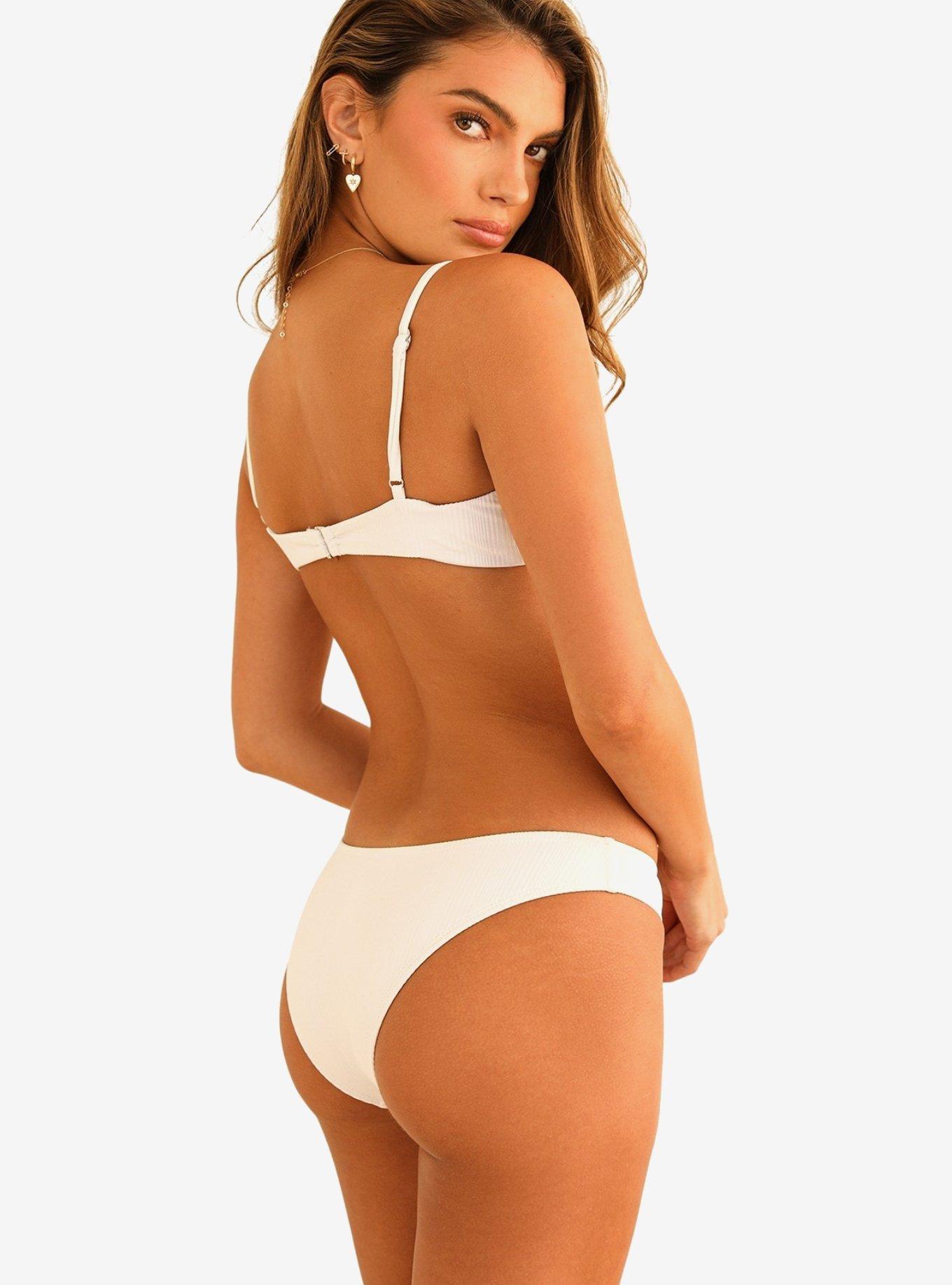 Dippin' Daisy's Primrose Underwire Swim Top White Rib, BRIGHT WHITE, alternate