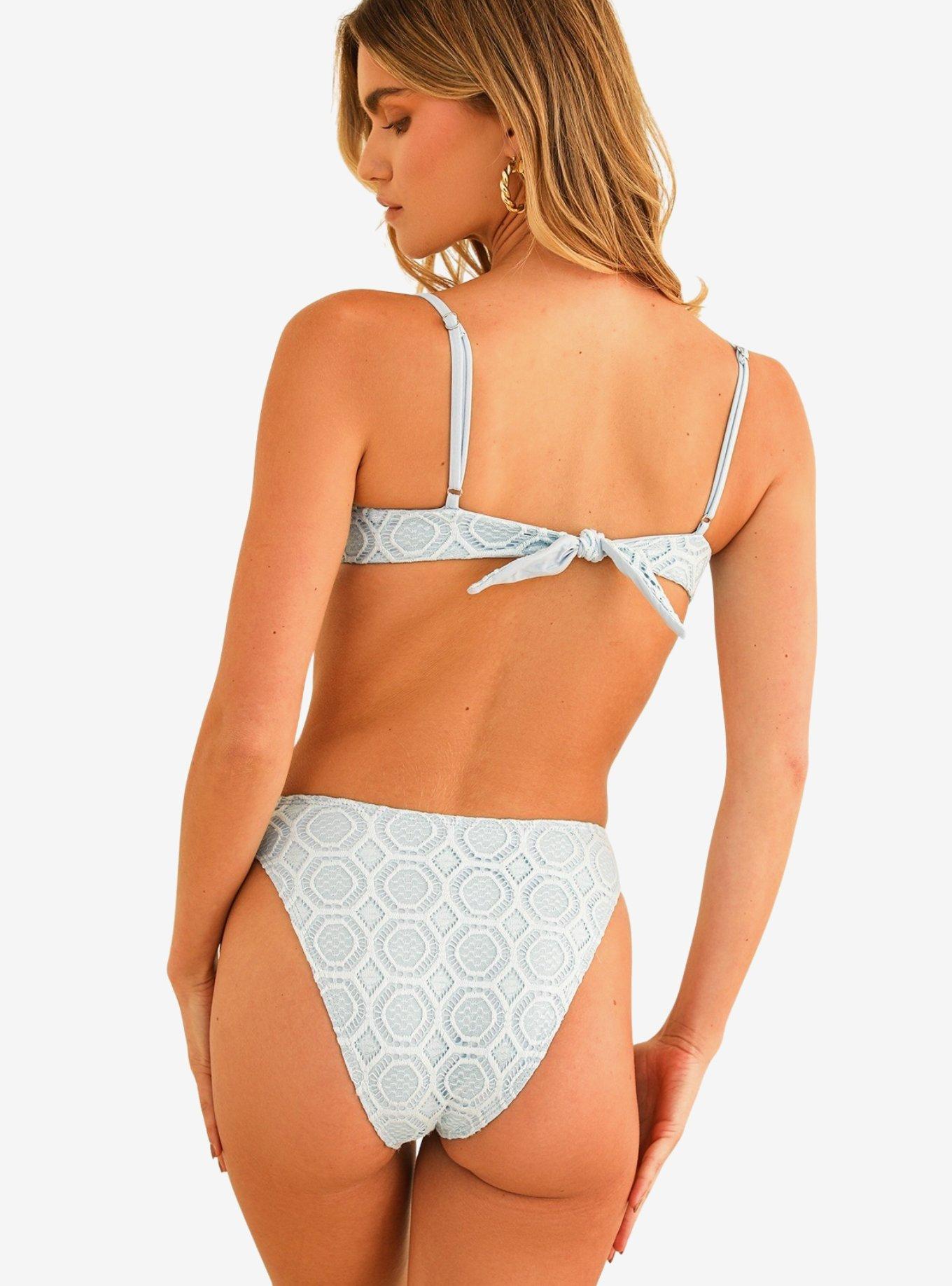 Dippin' Daisy's Diana Underwire Swim Top Bella Lace Sky, BLUE, alternate