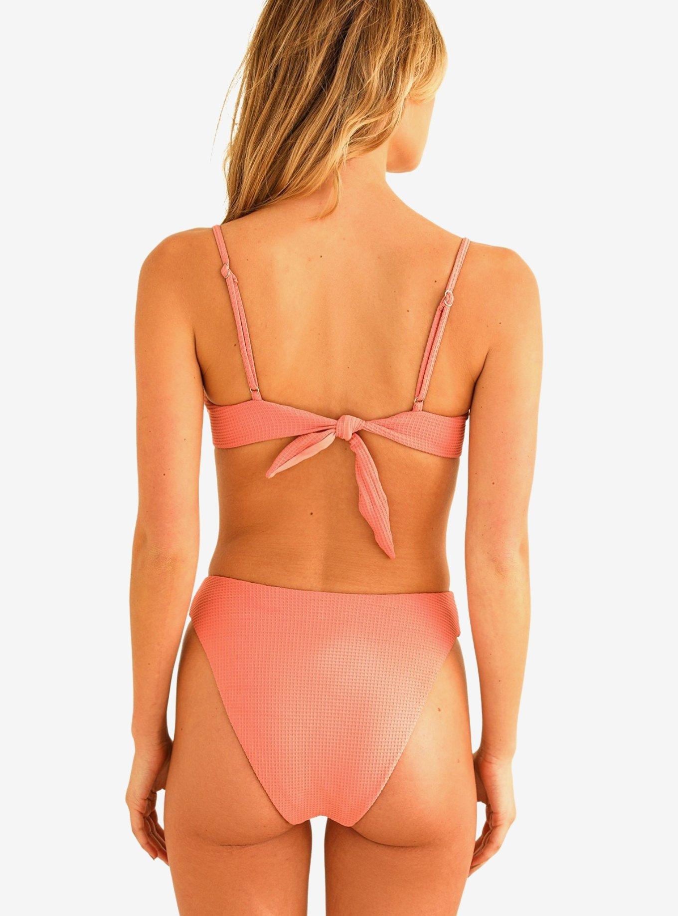 Dippin' Daisy's Diana Underwire Swim Top Tea Rose Waffle, PINK, alternate