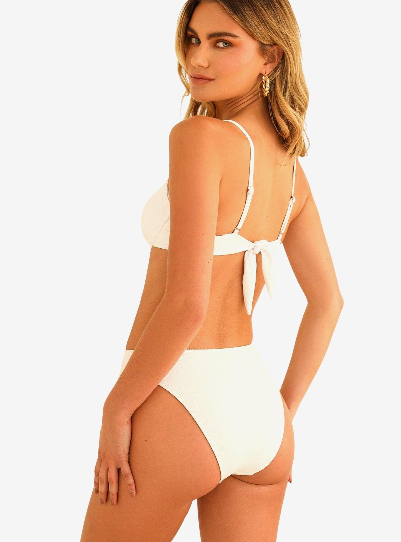 Dippin' Daisy's Diana Underwire Swim Top White Rib, BRIGHT WHITE, alternate