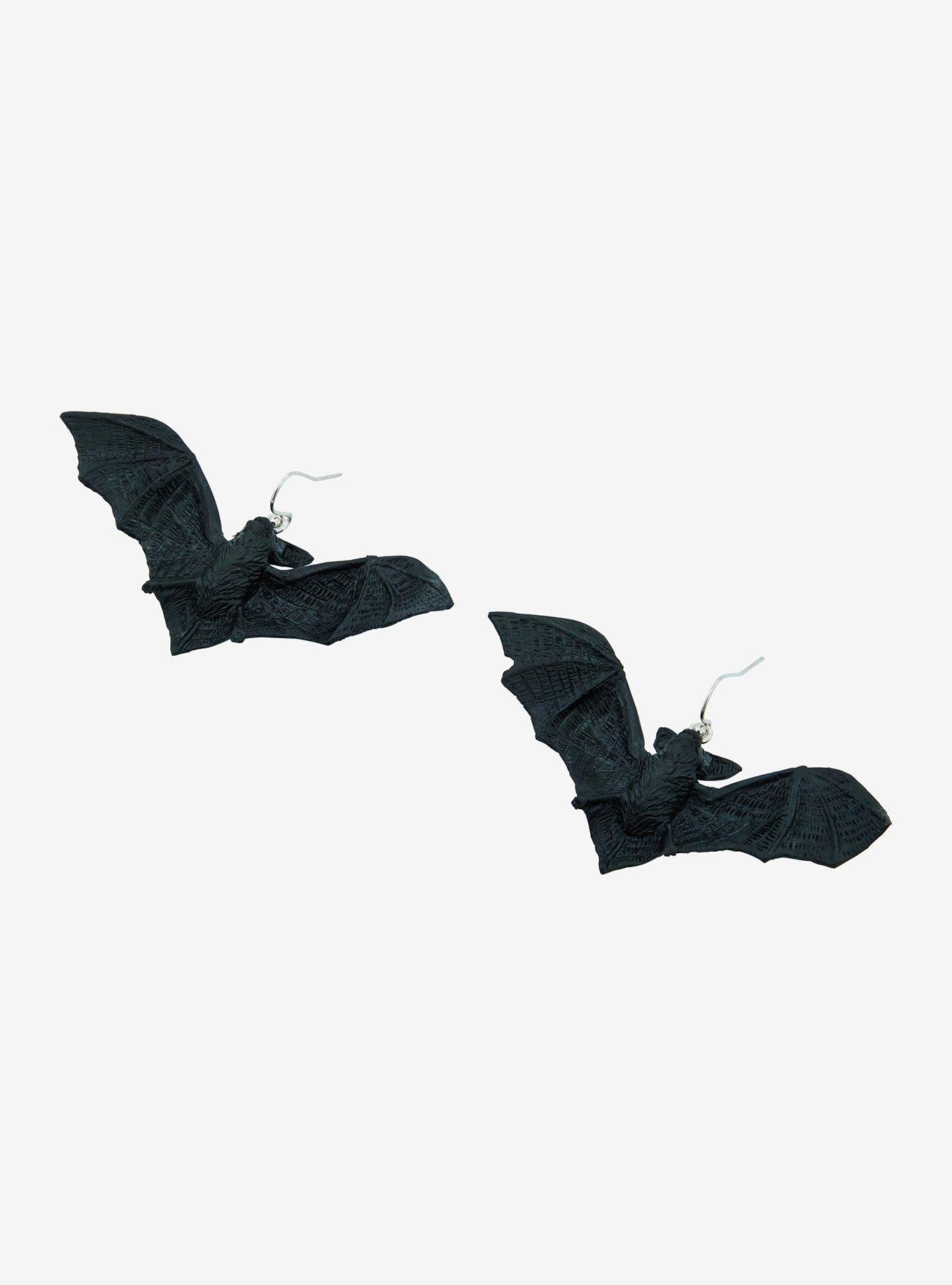 Social Collision Bat Figural Earrings, , alternate