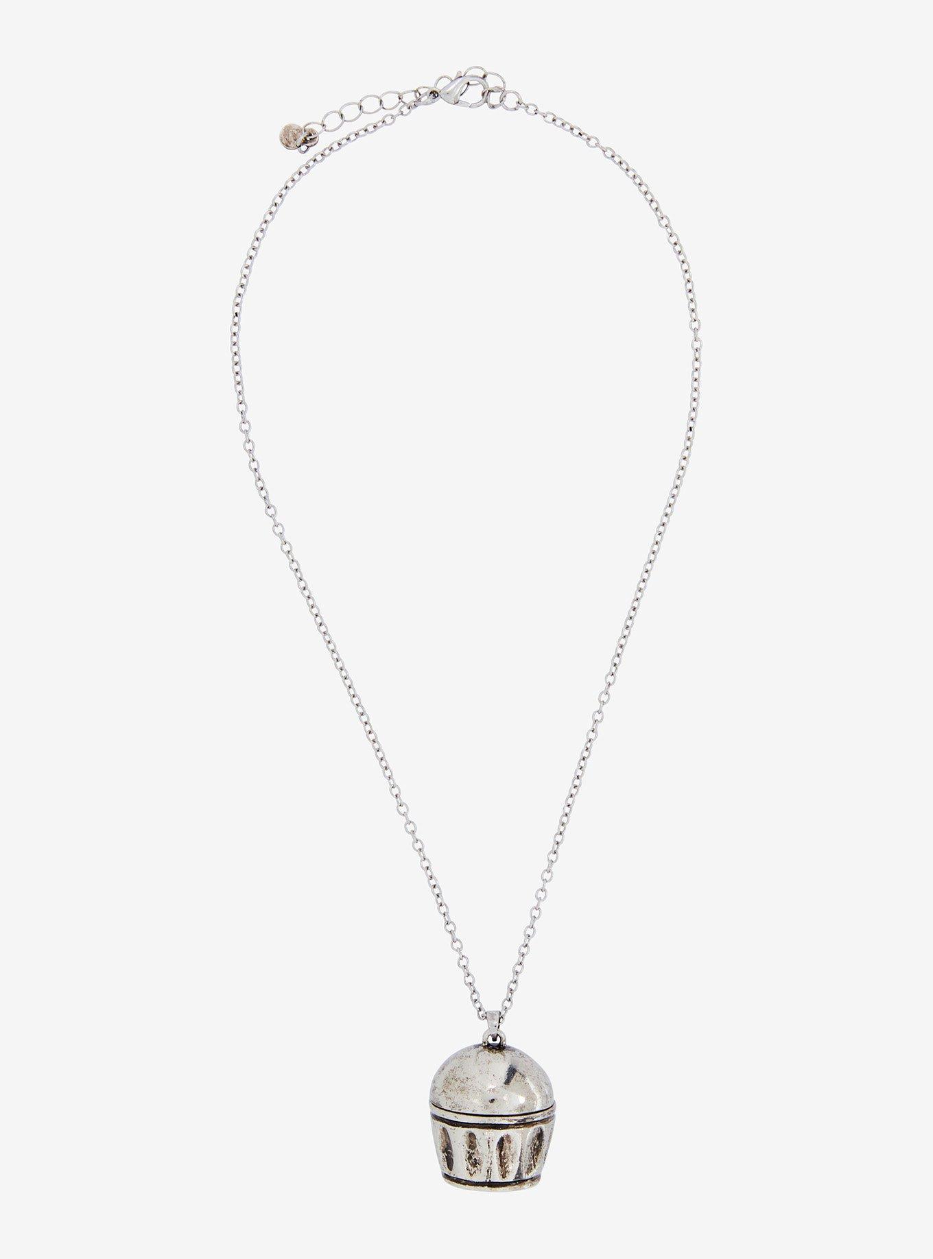 Social Collision Trash Can Rat Locket Necklace, , hi-res