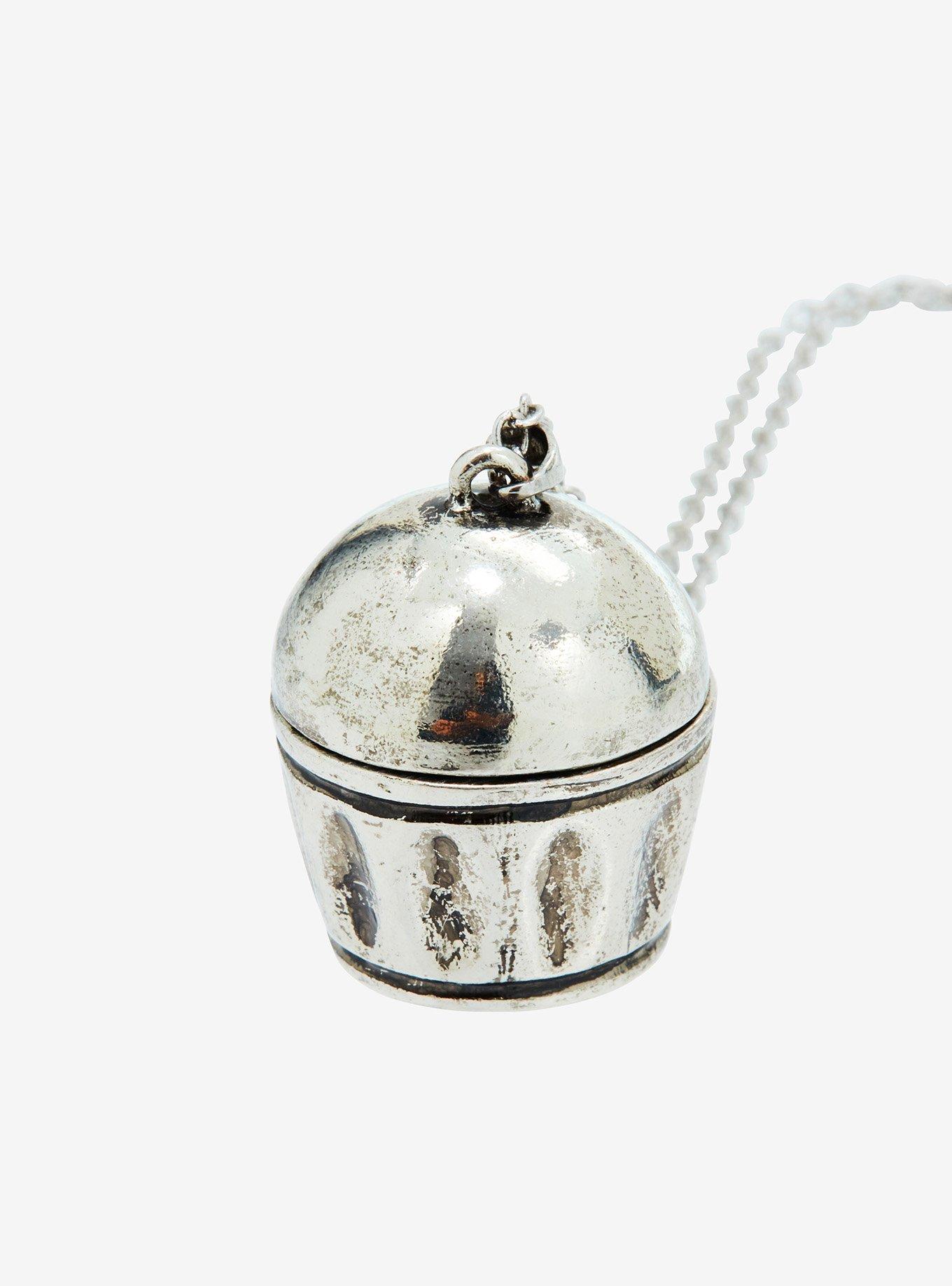 Social Collision Trash Can Rat Locket Necklace, , alternate