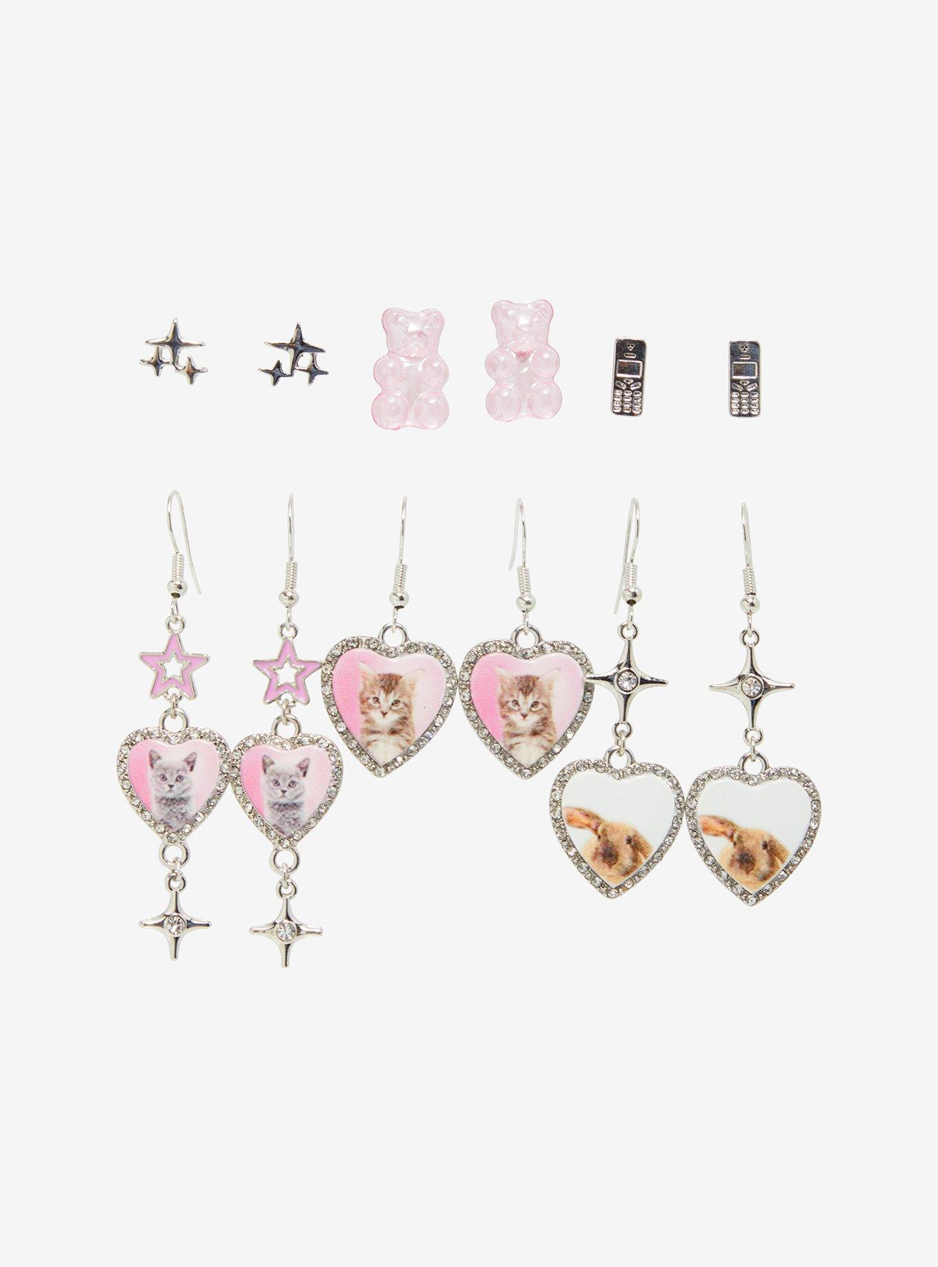 Sweet Society Cute Pet Y2K Earring Set, , alternate