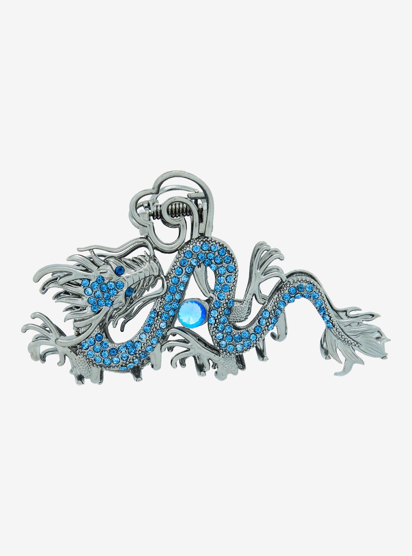 Thorn & Fable Blue Gem Dragon Claw Hair Clip