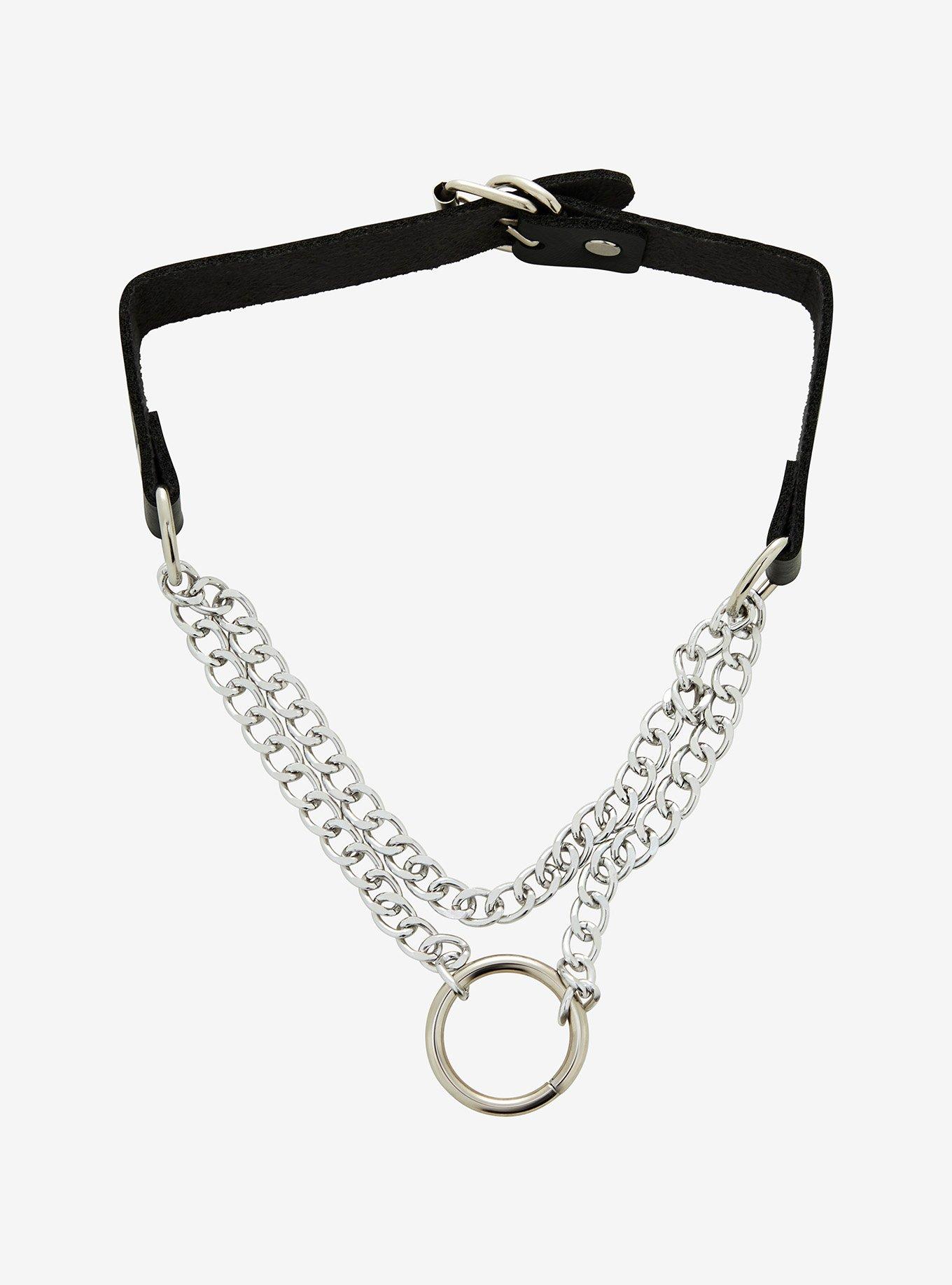 Social Collision O-Ring Chain Choker, , hi-res