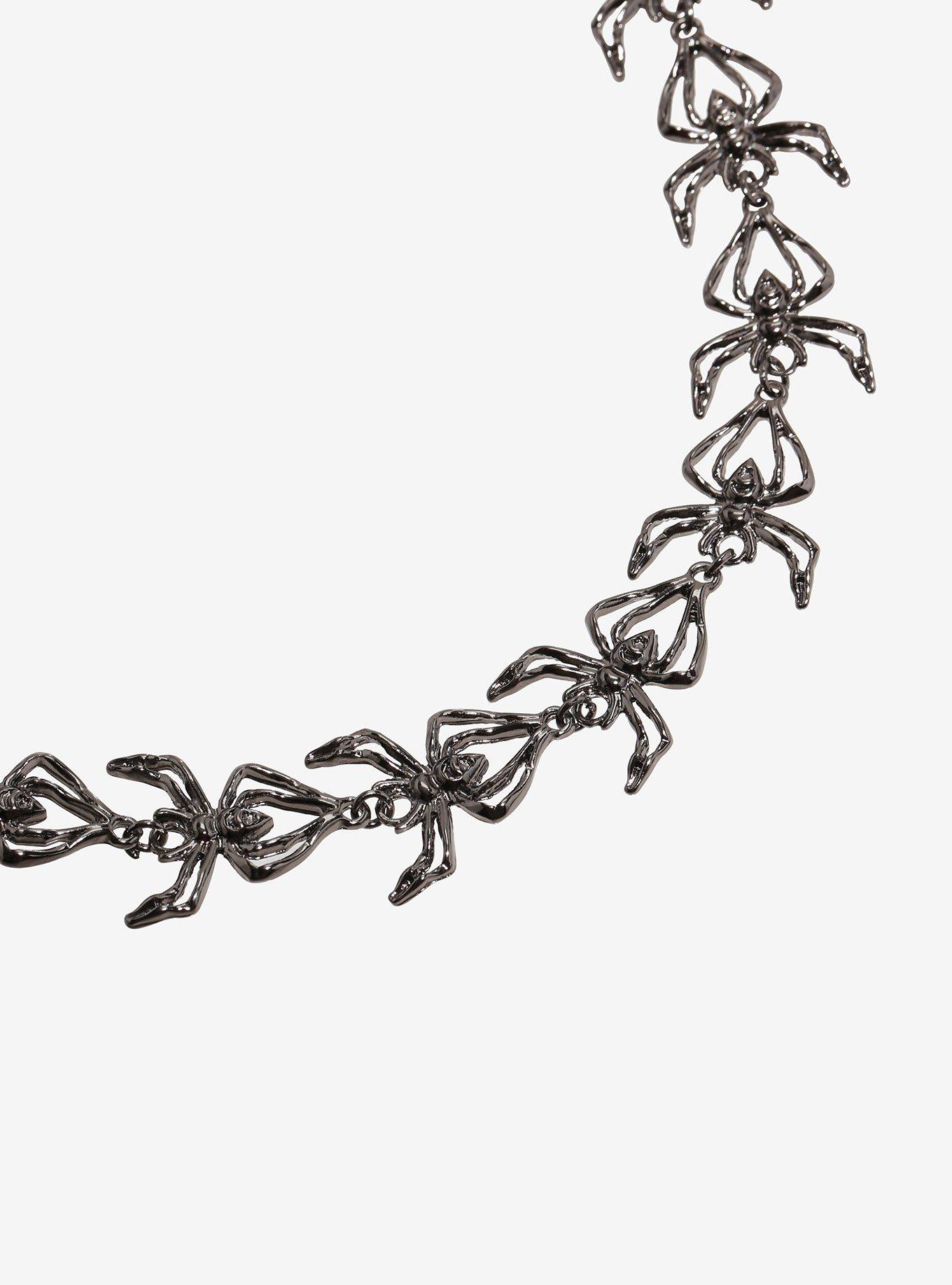 Social Collision Spider Charm Choker