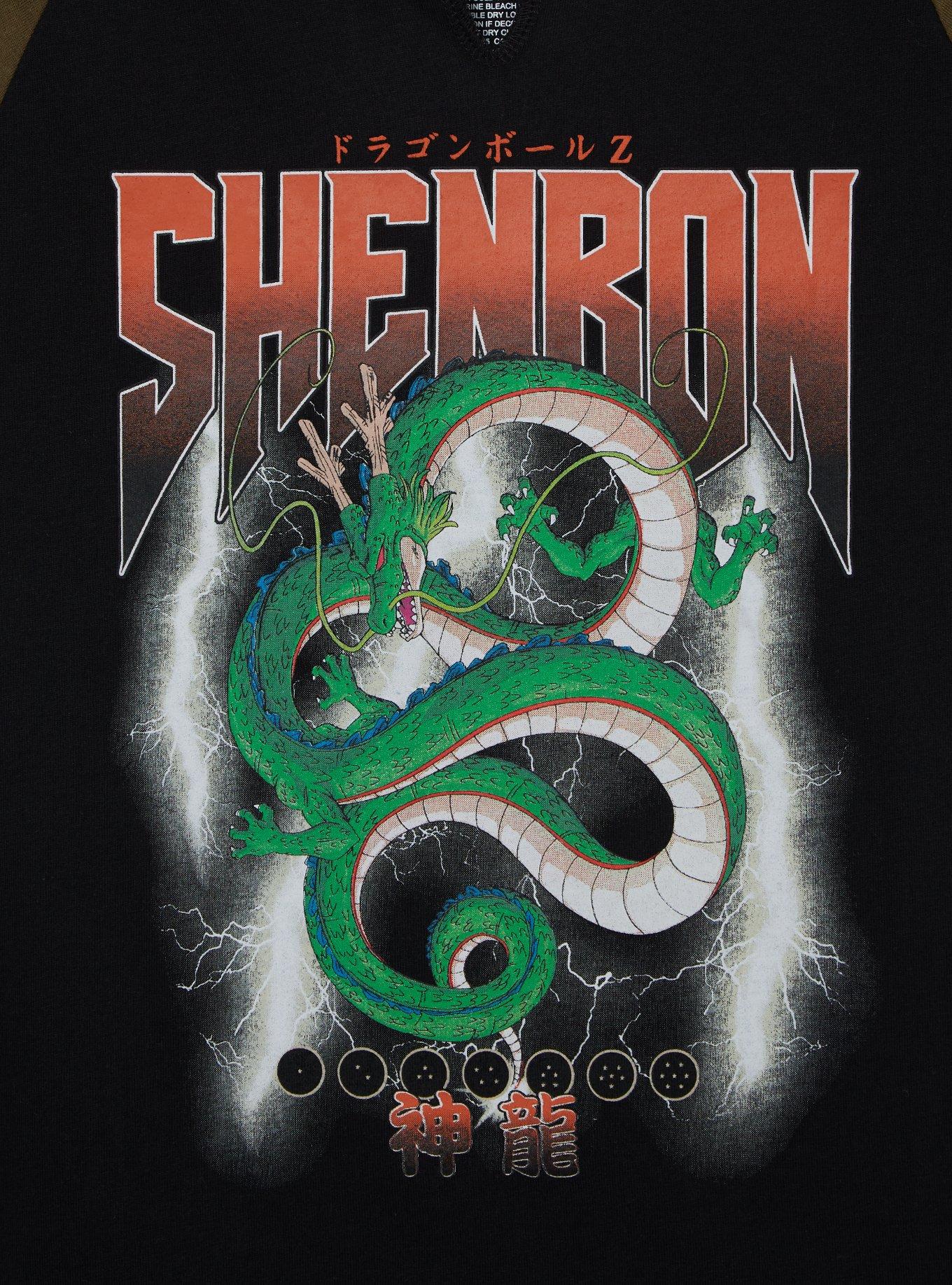 Dragon Ball Z Shenron Portrait Raglan Women's Cropped Baby Tee - BoxLunch Exclusive, , hi-res