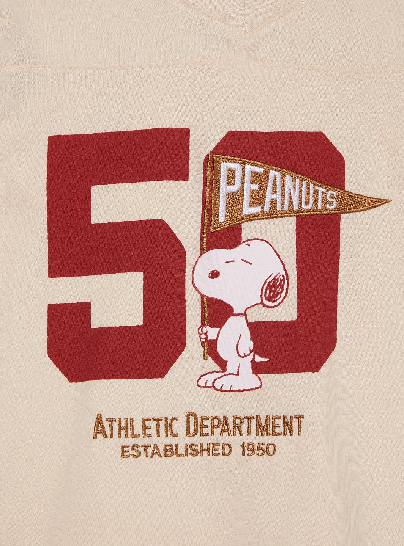 Peanuts Snoopy Athletic Department Women's T-Shirt &mdash; BoxLunch Exclusive, NATURAL, alternate