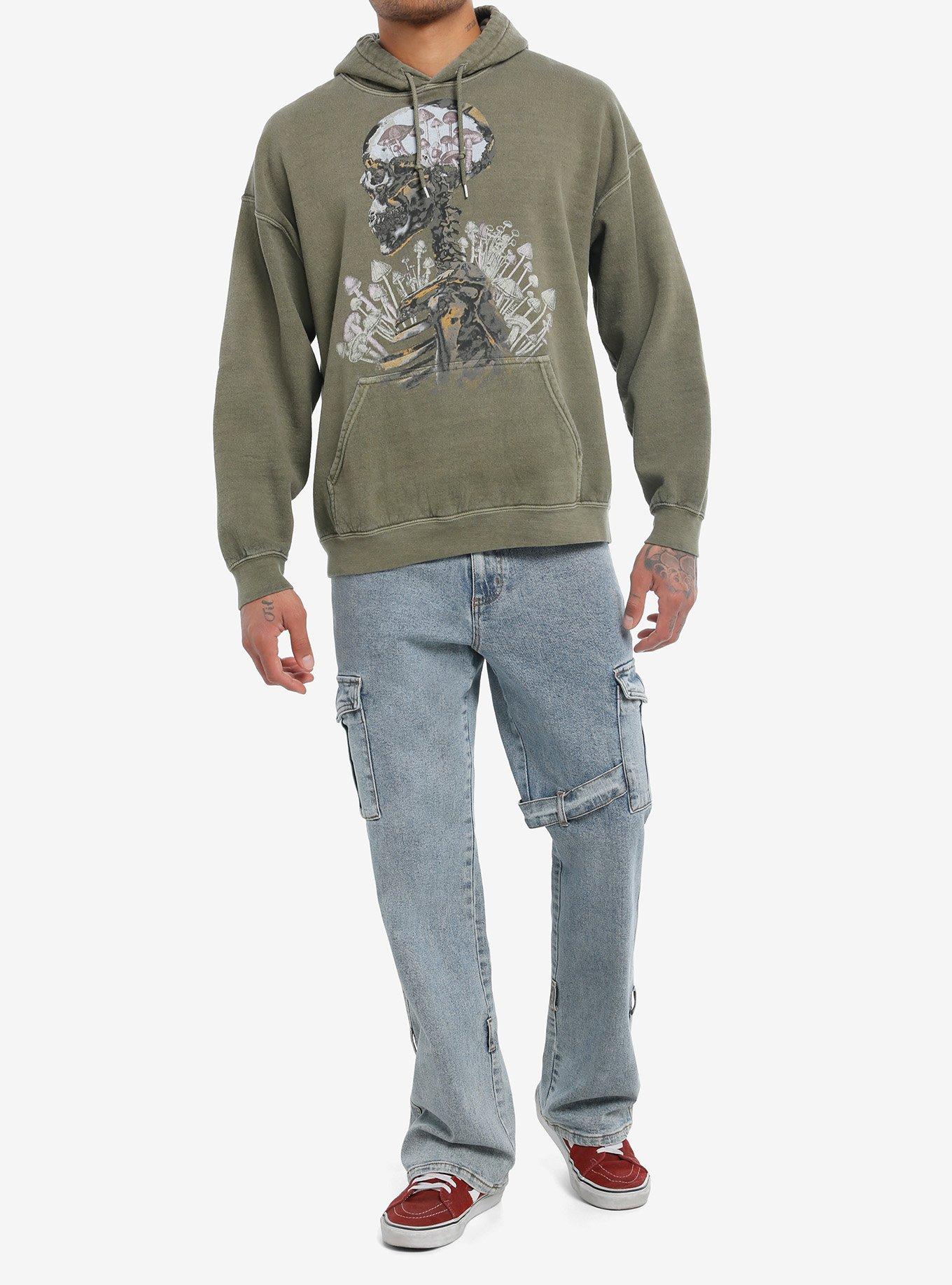 Social Collision Shroom Head Hoodie, BROWN, alternate