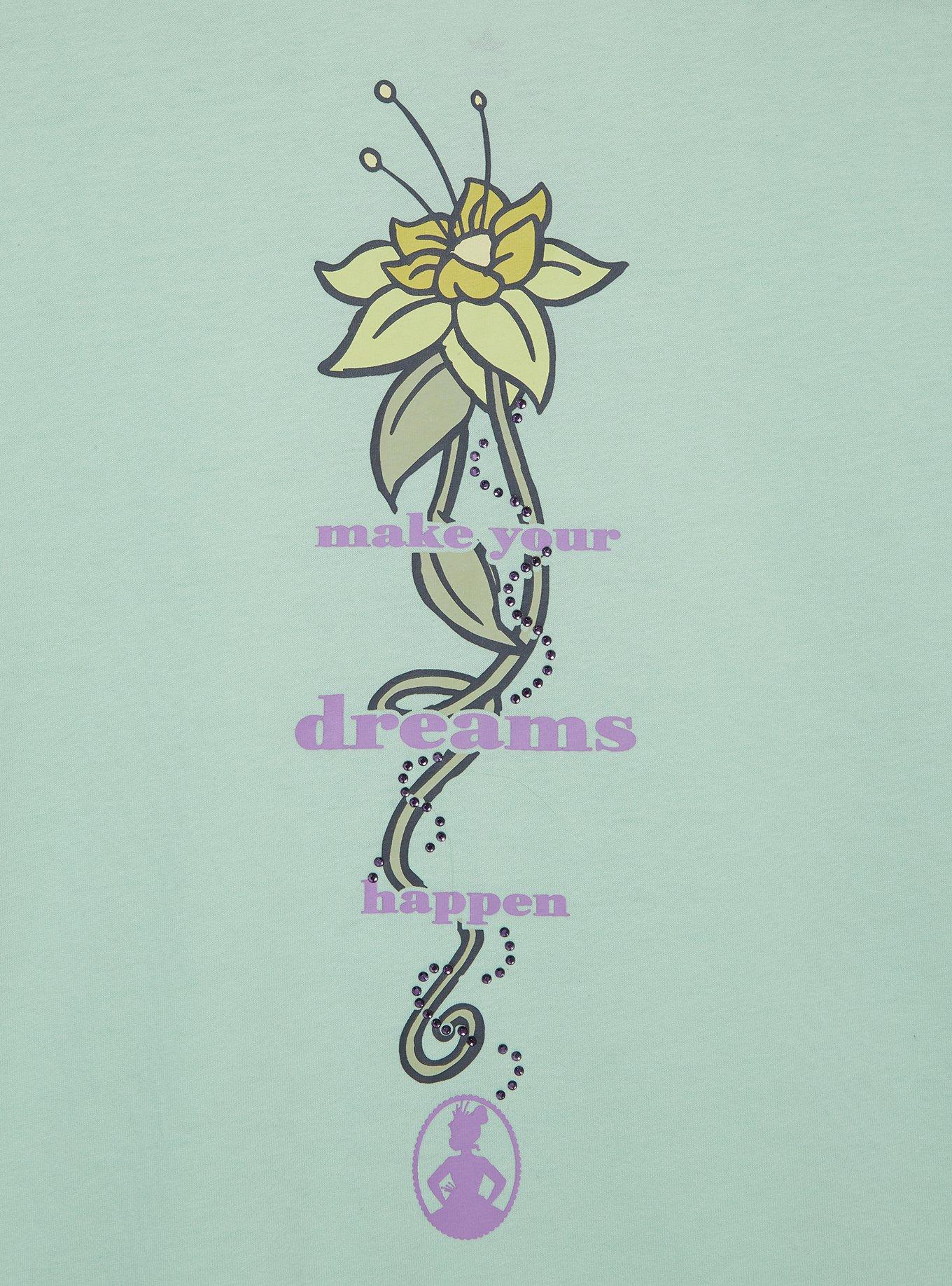 Disney The Princess and the Frog Tiana Rhinestone Women's Cropped T-Shirt &mdash; BoxLunch Exclusive, LIGHT PURPLE, alternate