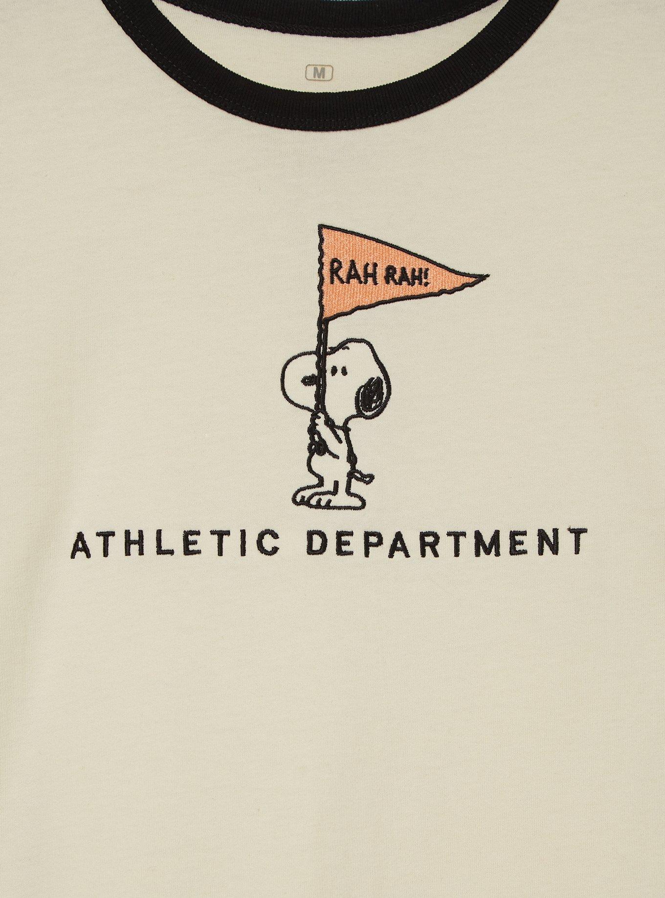 Peanuts Snoopy Athletic Department Women's Ringer T-Shirt - BoxLunch Exclusive, , hi-res