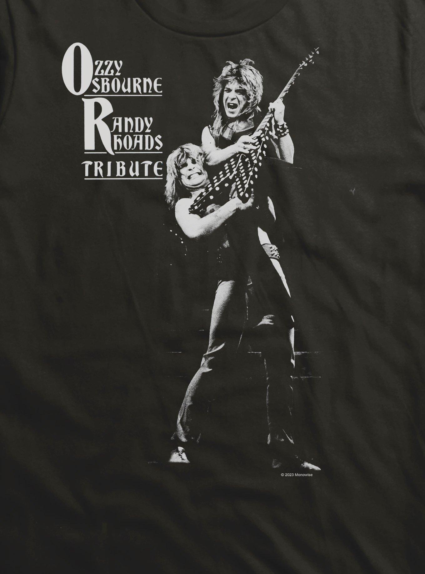 Ozzy Osbourne Randy Rhoads Tribute T-Shirt, BLACK, alternate
