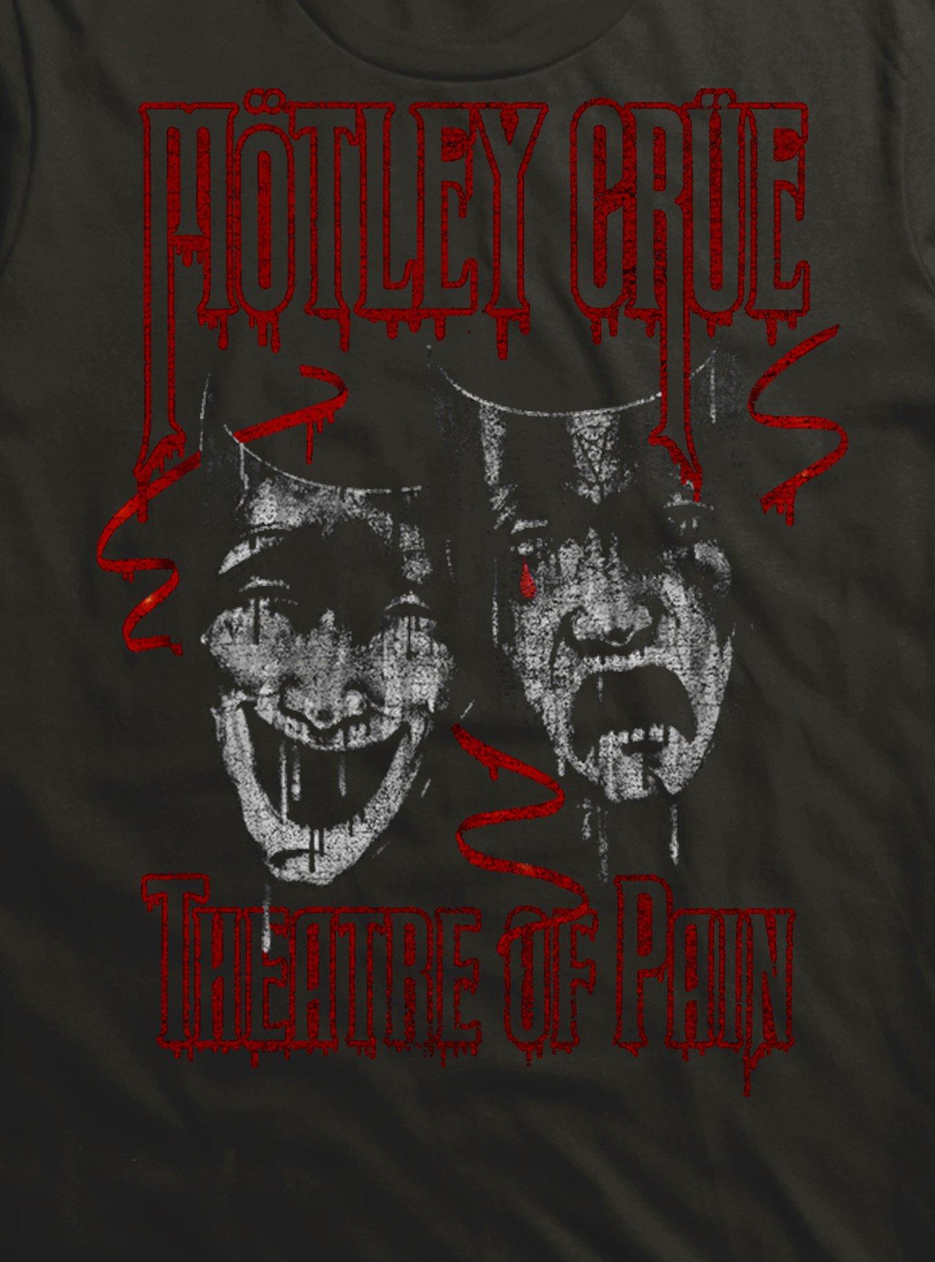 Motley Crue Theatre Of Pain Logo T-Shirt, BLACK, alternate