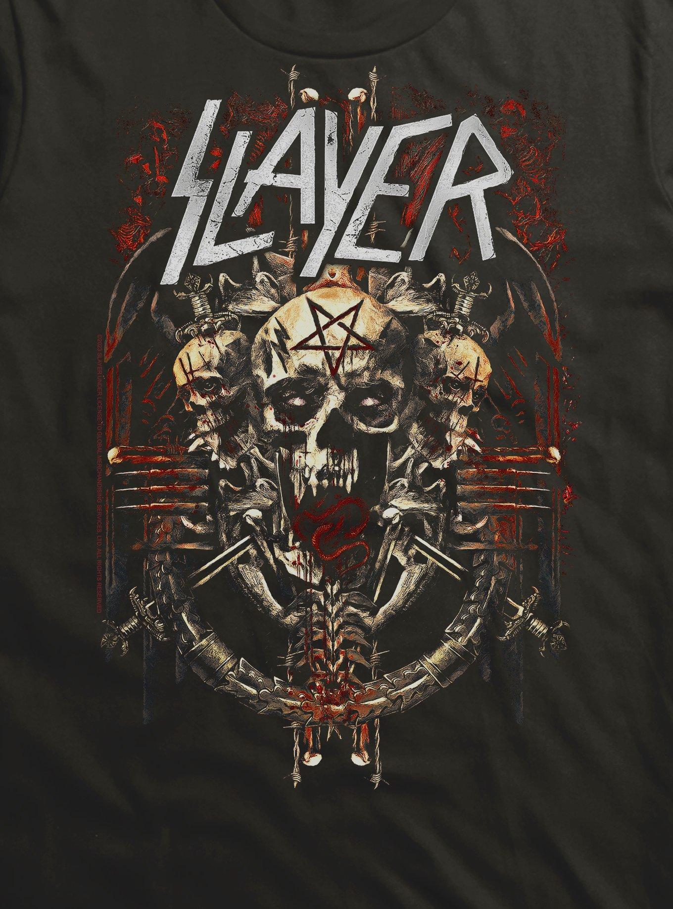 Slayer Pentagram Skull T-Shirt, BLACK, alternate