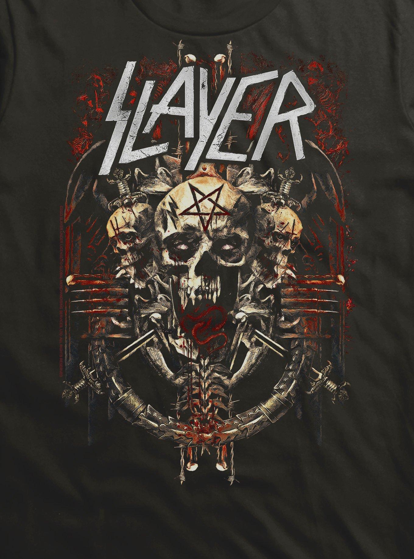 Slayer Pentagram Skull T-Shirt, , hi-res