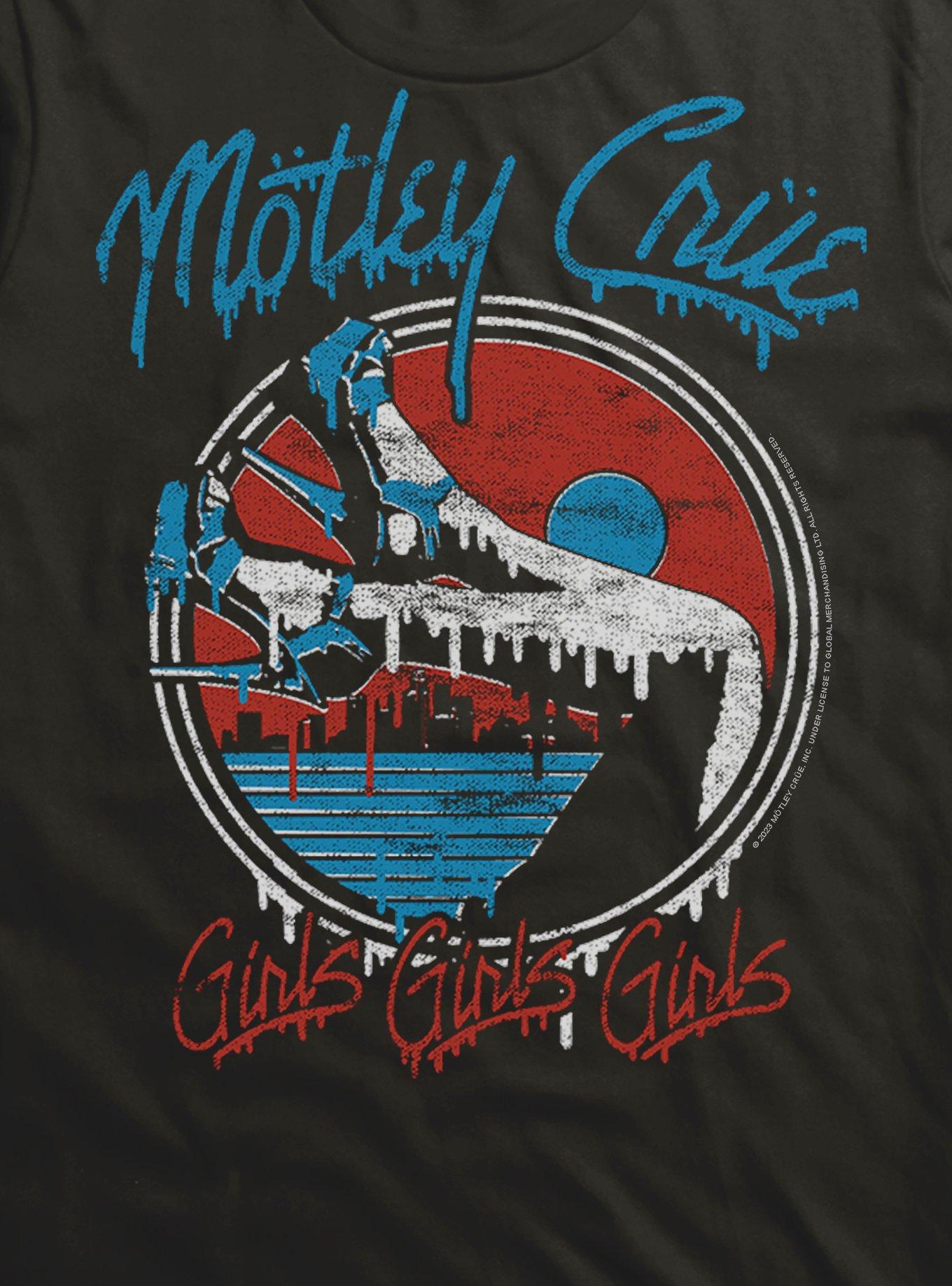 Motley Crue Girls Girls Girls Drip T-Shirt, BLACK, alternate