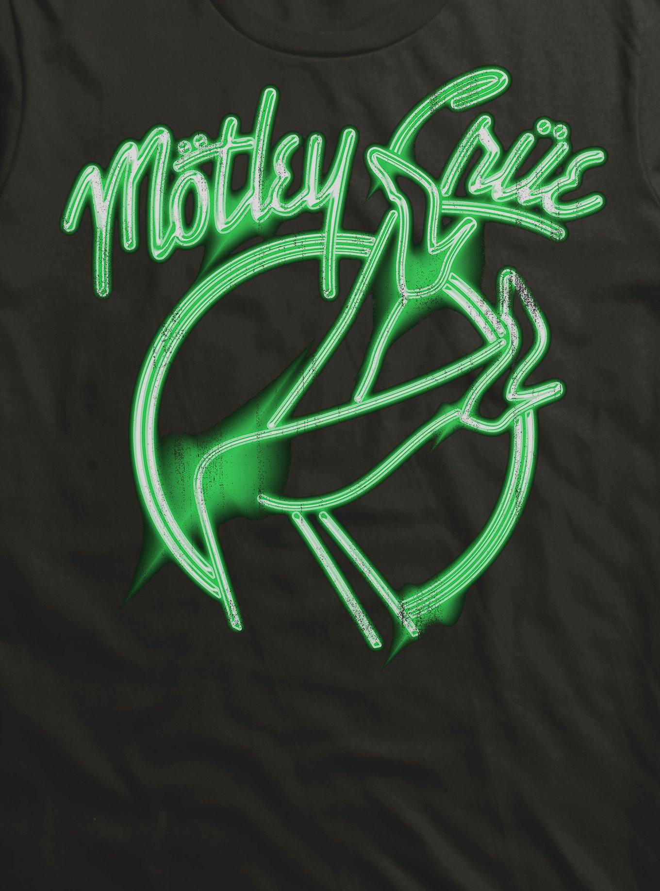 Motley Crue Neon Legs T-Shirt, BLACK, alternate