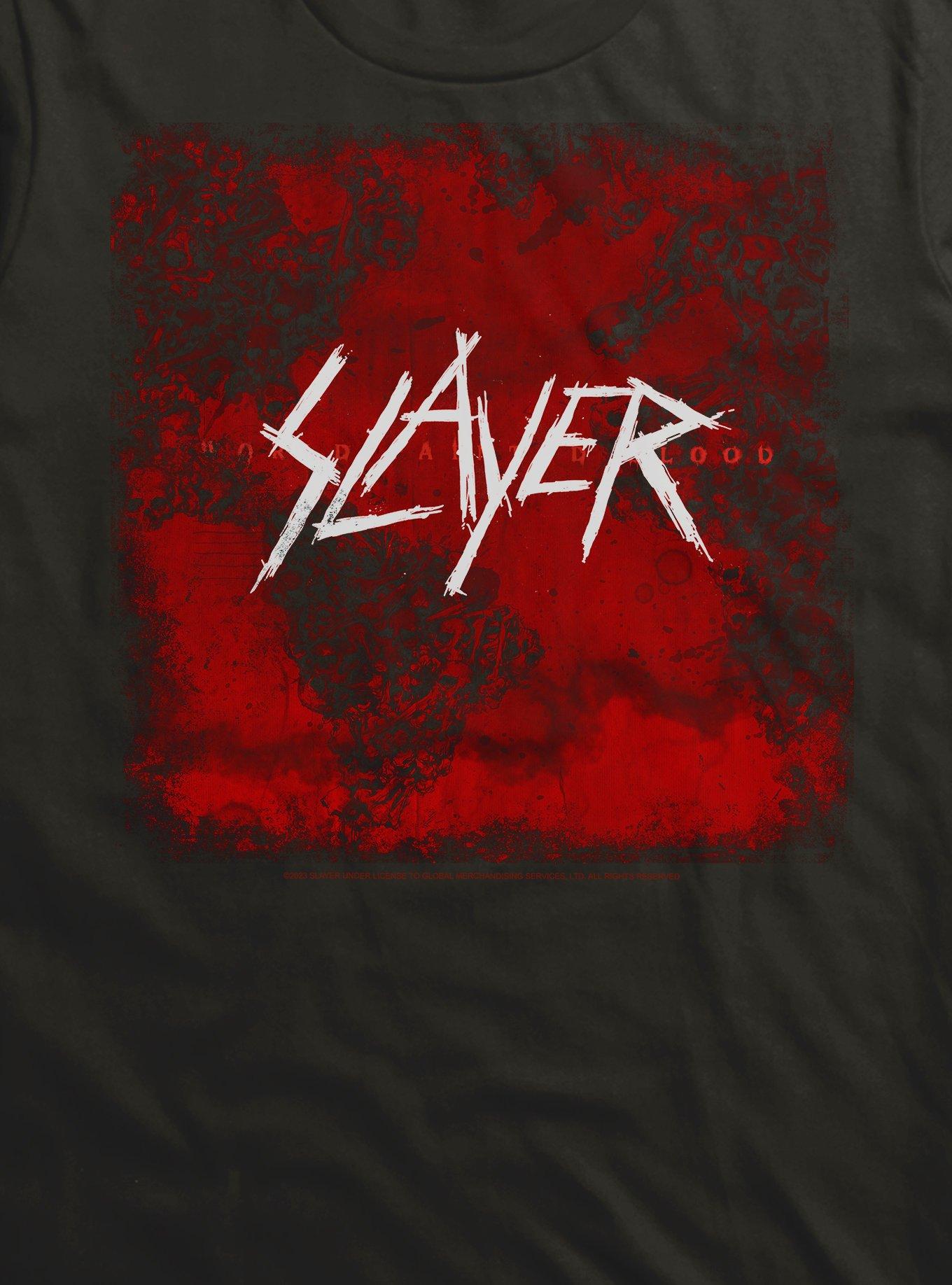 Slayer World Painted Blood T-Shirt, BLACK, alternate