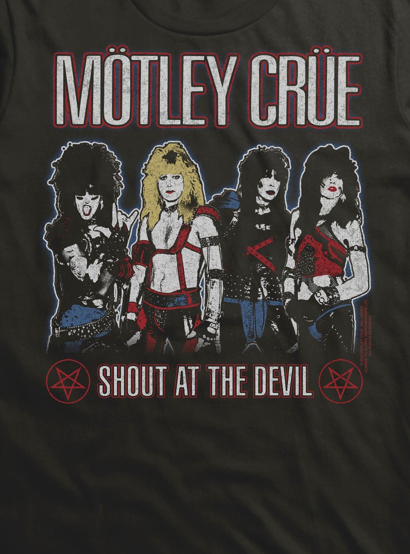 Motley Crue Shout At The Devil Pentagrams T-Shirt, BLACK, alternate