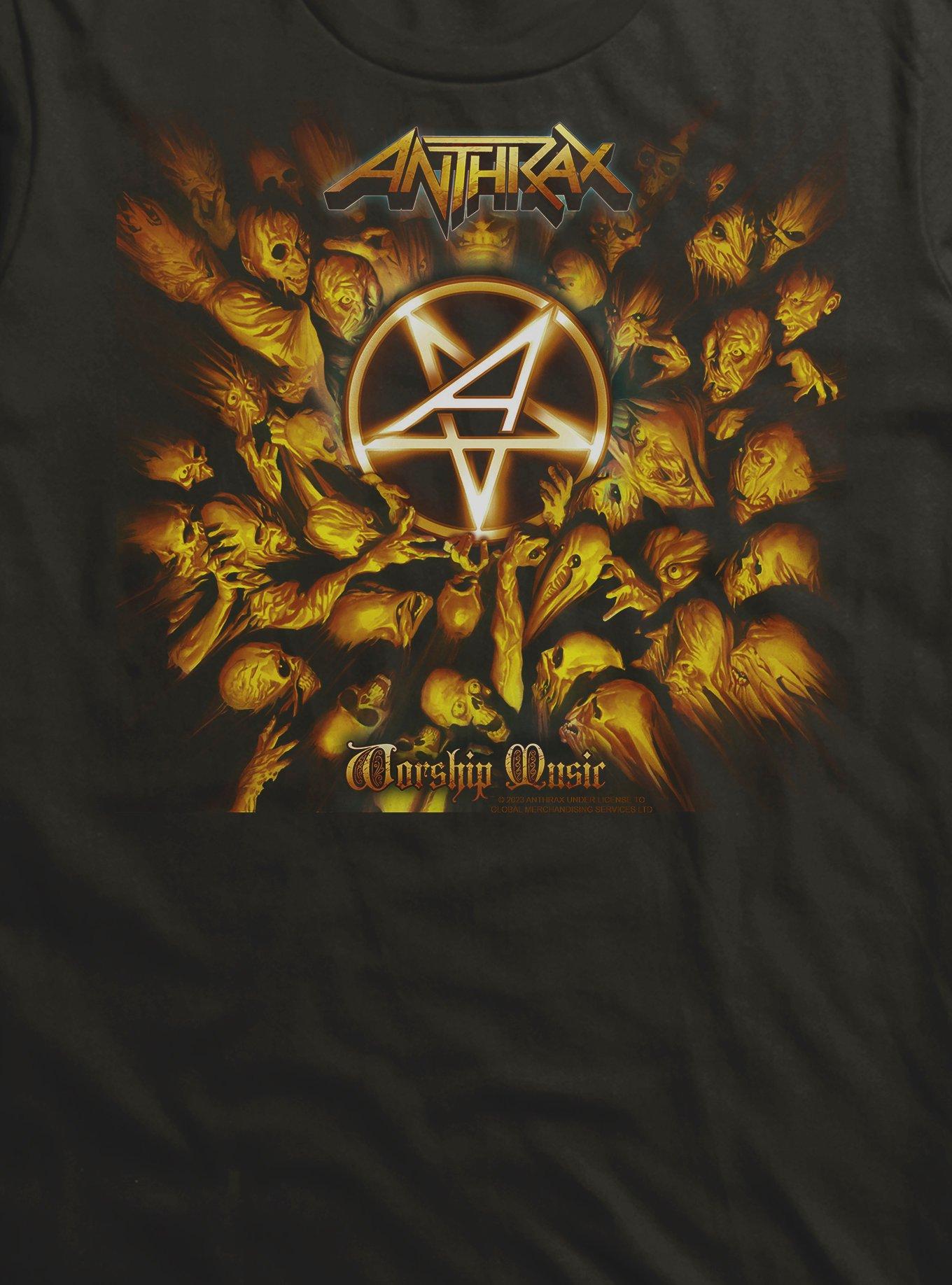 Anthrax Worship Music T-Shirt, BLACK, alternate