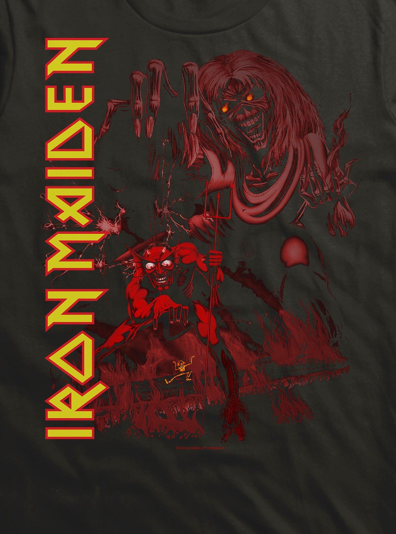 Iron Maiden The Number Of The Beast Red Cover T-Shirt, BLACK, alternate