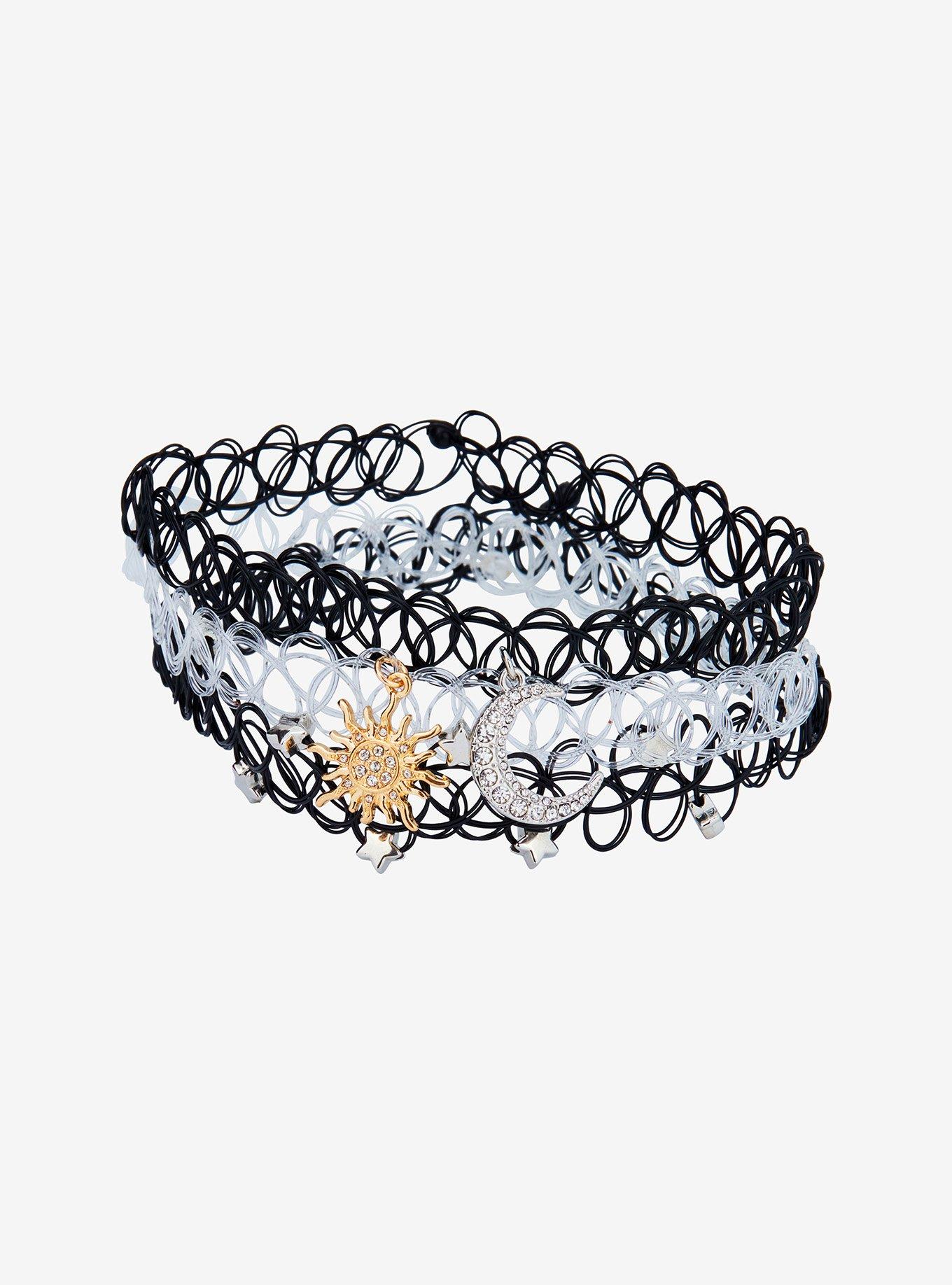 Cosmic Aura Celestial Tattoo Choker Set, , alternate