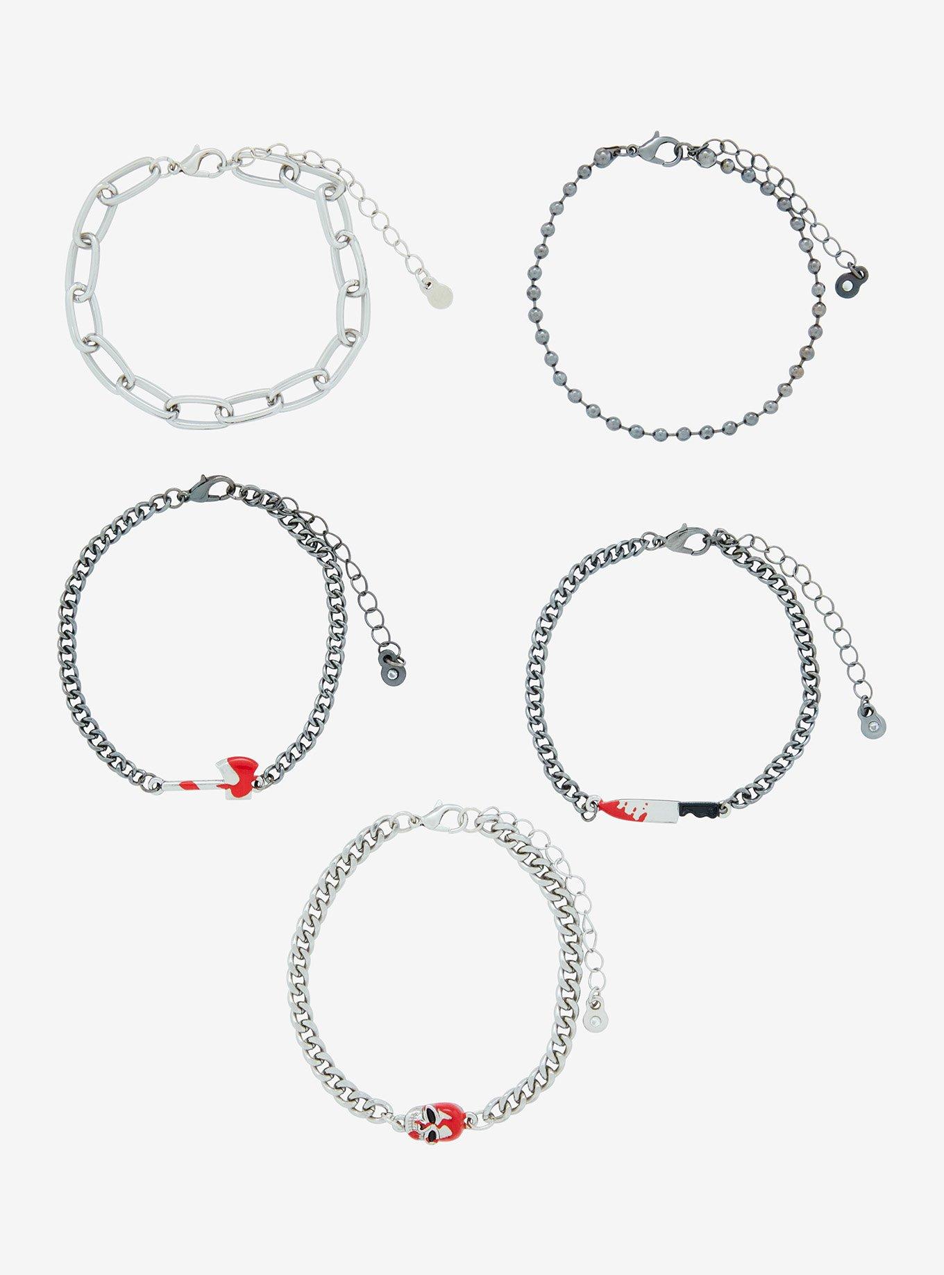 Social Collision Bloody Weapon Chain Bracelet Set, , alternate