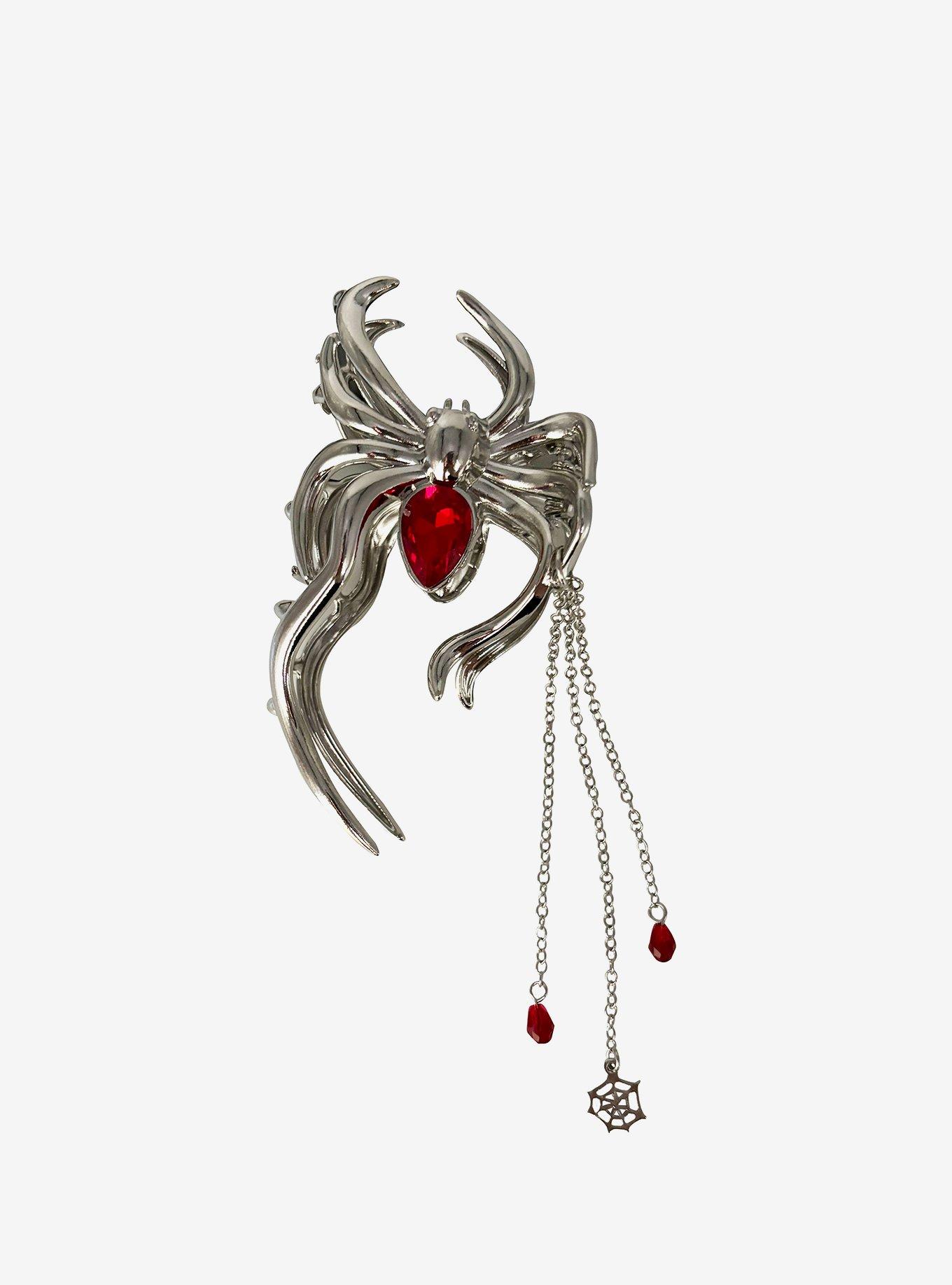 Social Collision Red Spider Claw Hair Clip, , hi-res