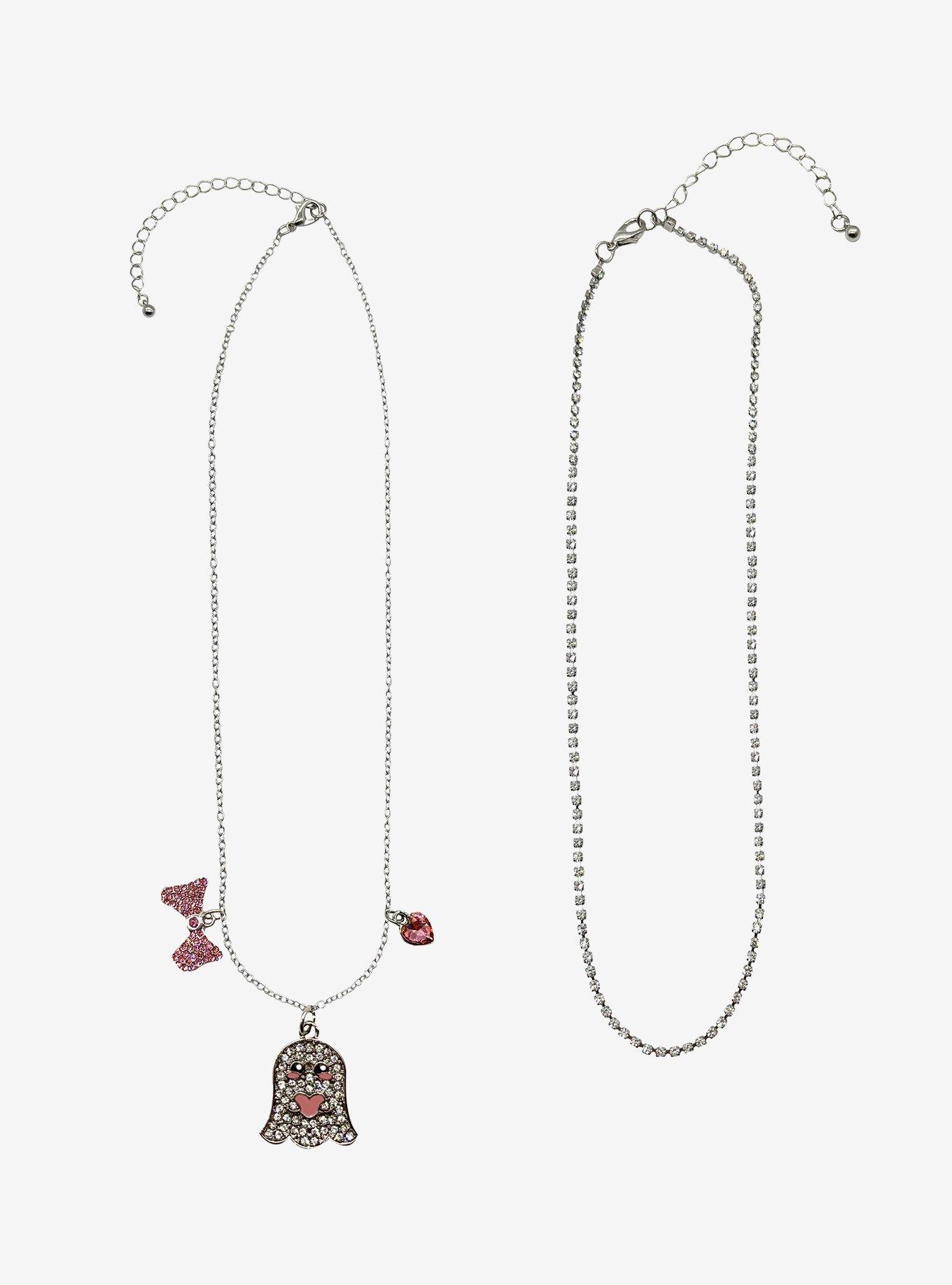 Ghost Bling Bow Necklace Set, , hi-res