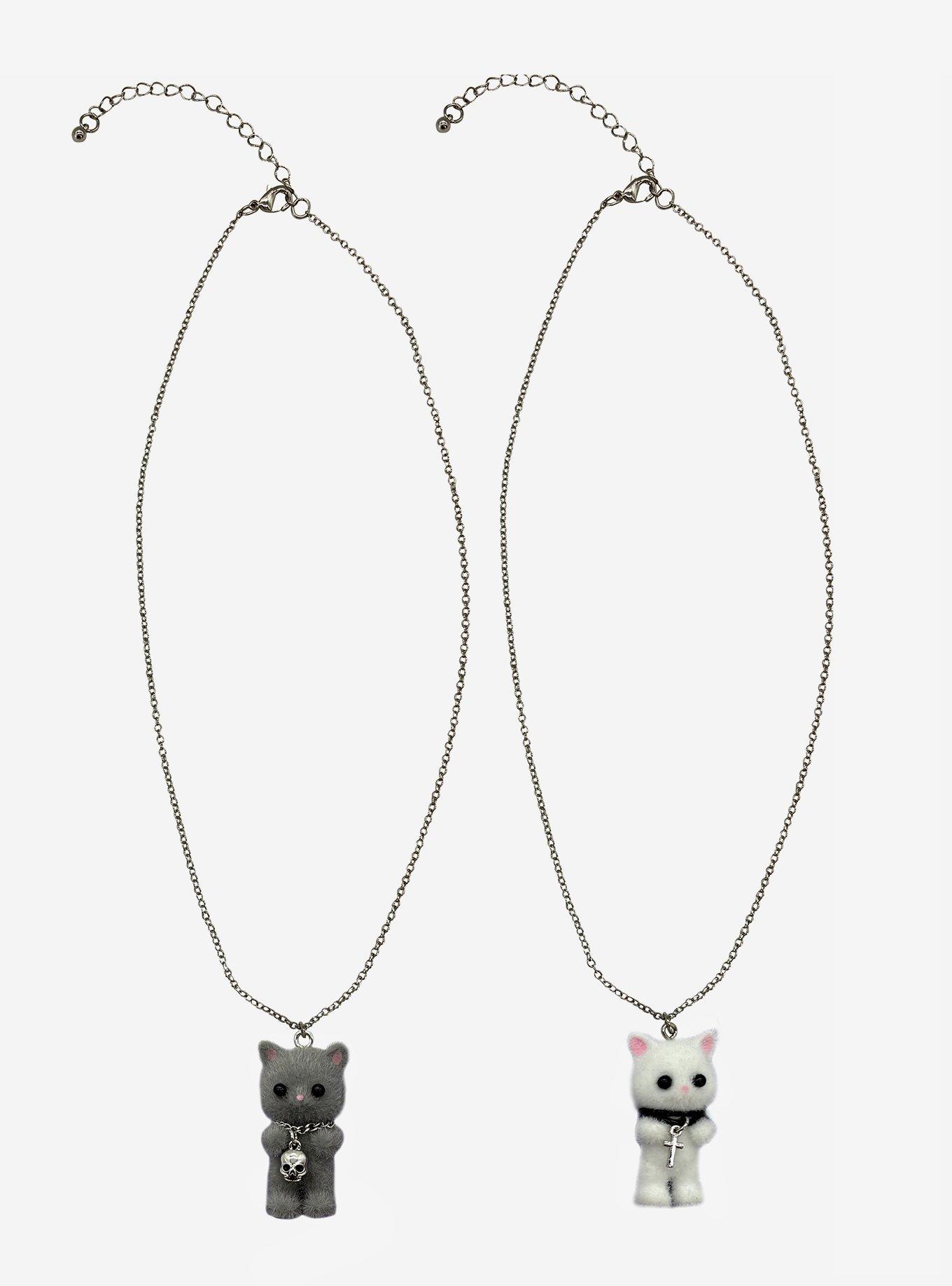 Goth Kitties Best Friend Necklace Set