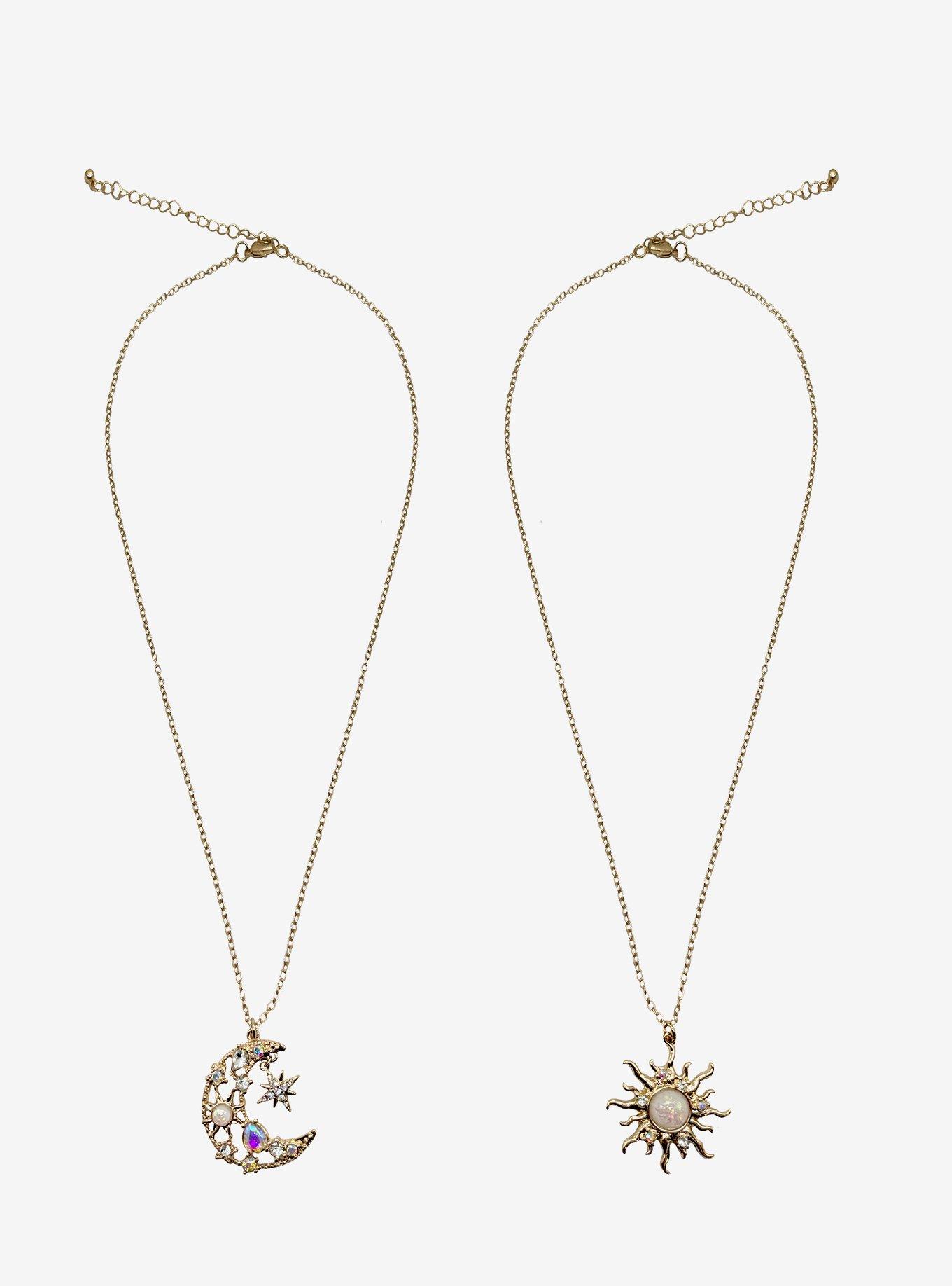 Cosmic Aura Celestial Bling Best Friend Necklace Set, , hi-res