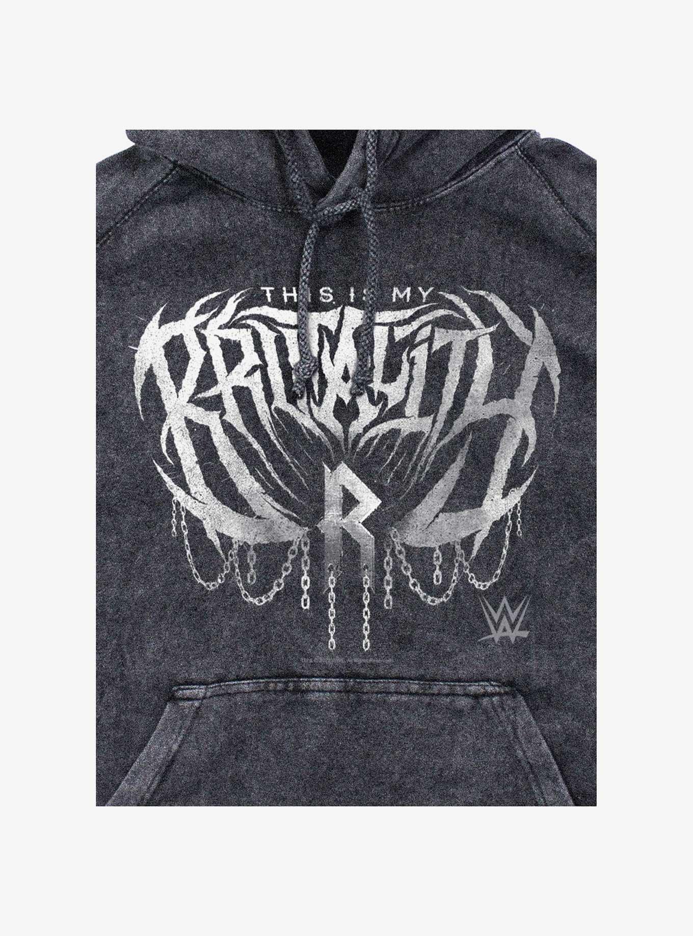 WWE Rhea Ripley My Brutality Mineral Wash Hoodie, , hi-res