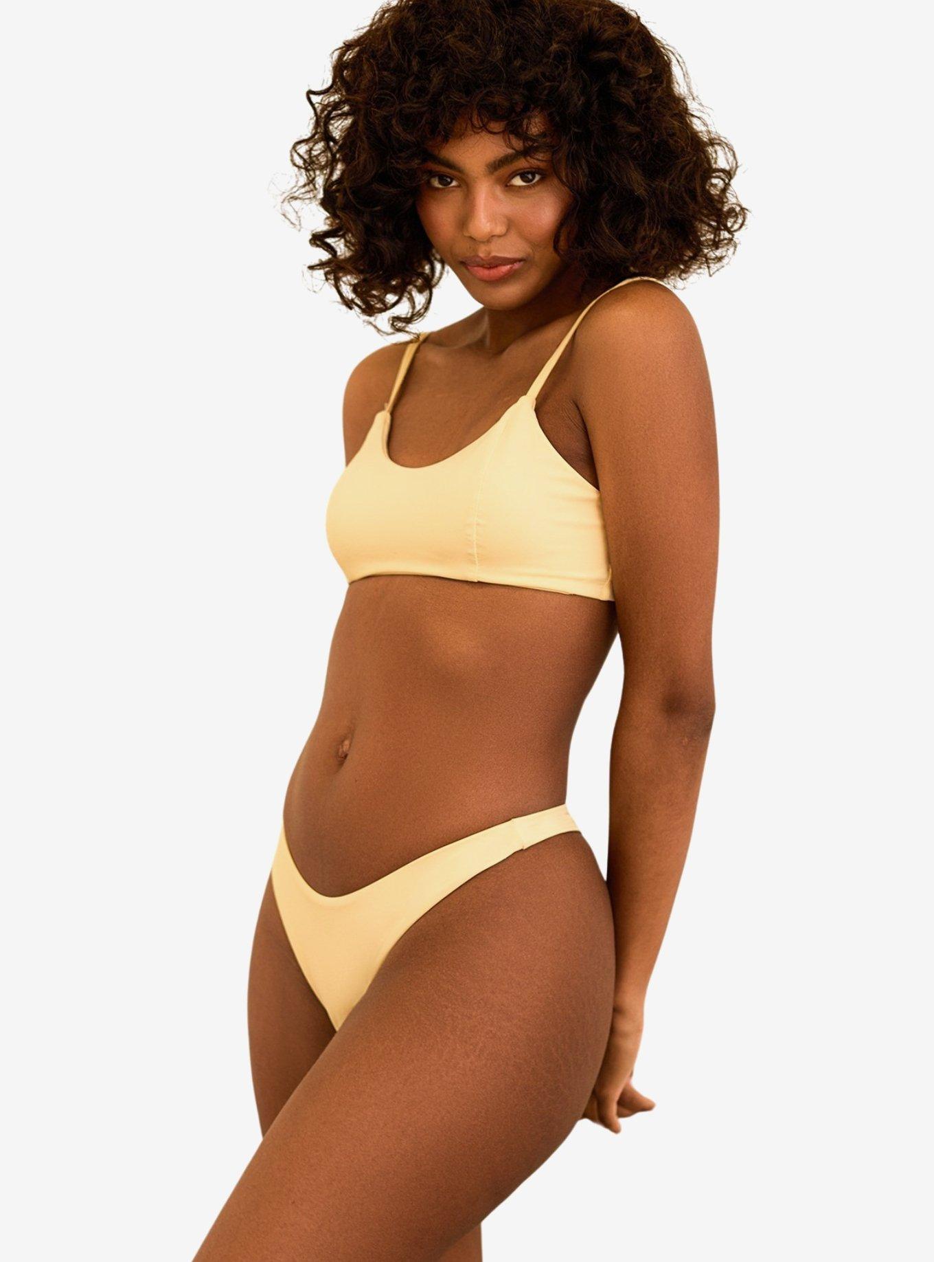 Dippin' Daisy's Seaport High Cut Thong Swim Bottom Vanilla, FRENCH VANILLA, alternate
