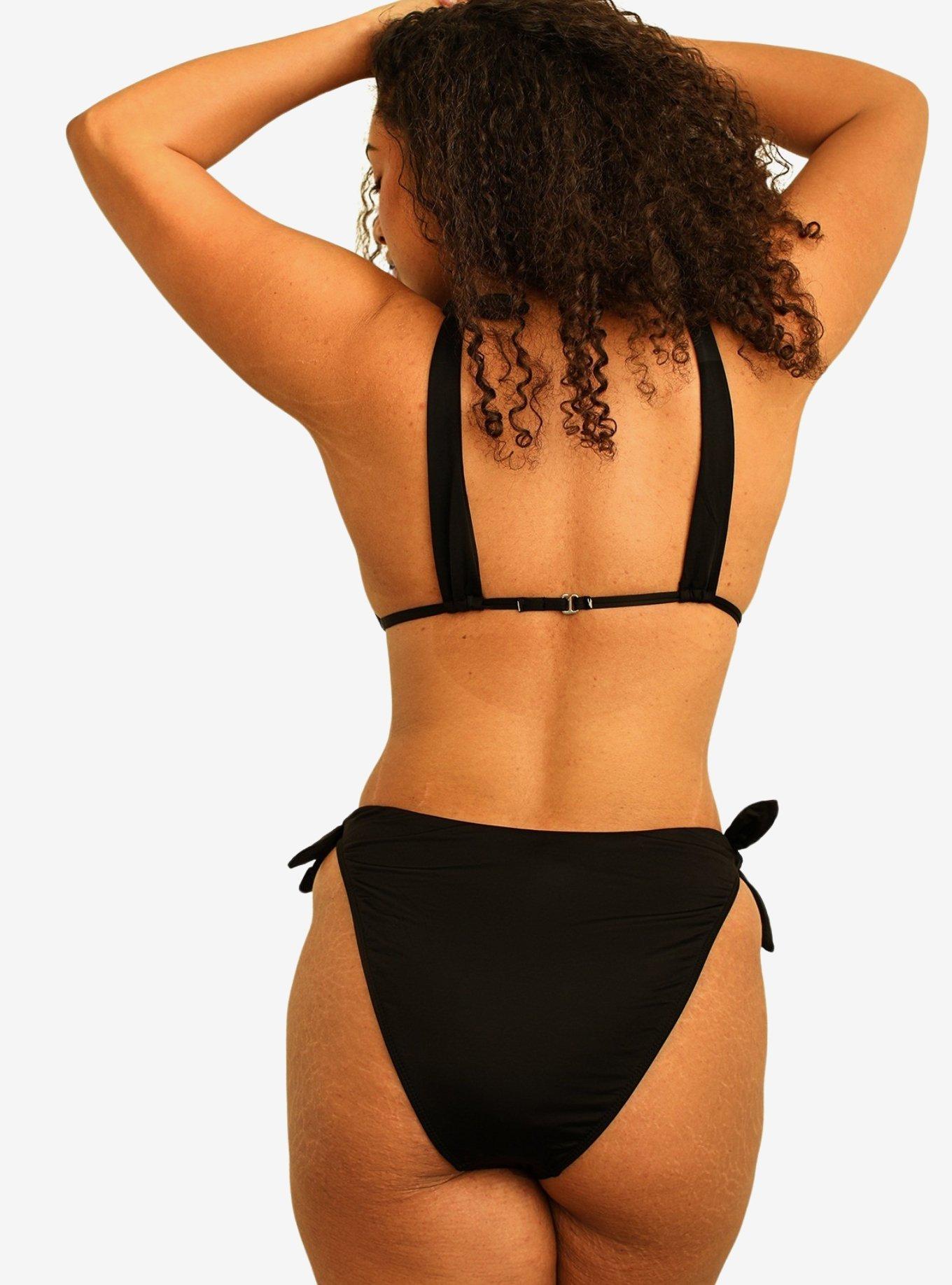 Dippin' Daisy's Lucy Side Knots Cheeky Swim Bottom Black, BLACK, alternate
