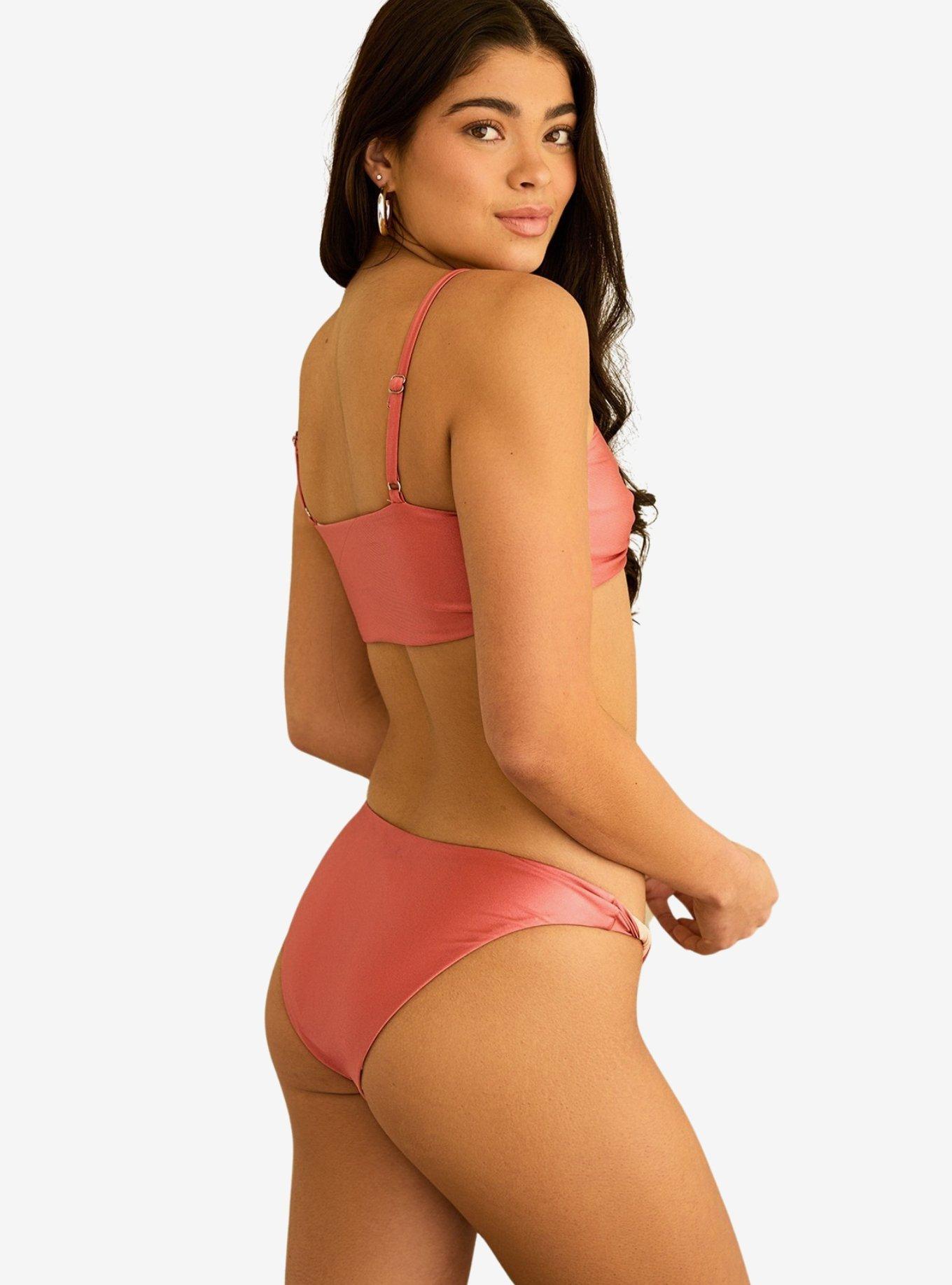 Dippin' Daisy's Charlie Cheeky Swim Bottom Dusty Rose, DUSTY ROSE, alternate