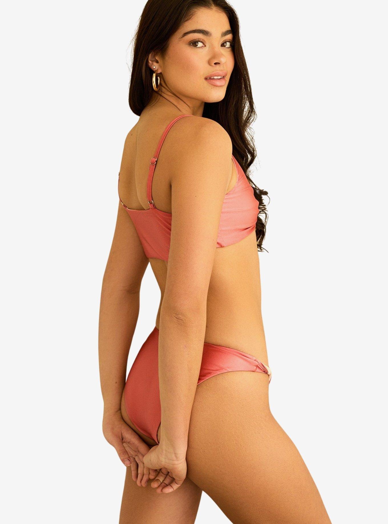 Dippin' Daisy's Mirage V-Cut Neckline Swim Top Dusty Rose, DUSTY ROSE, alternate