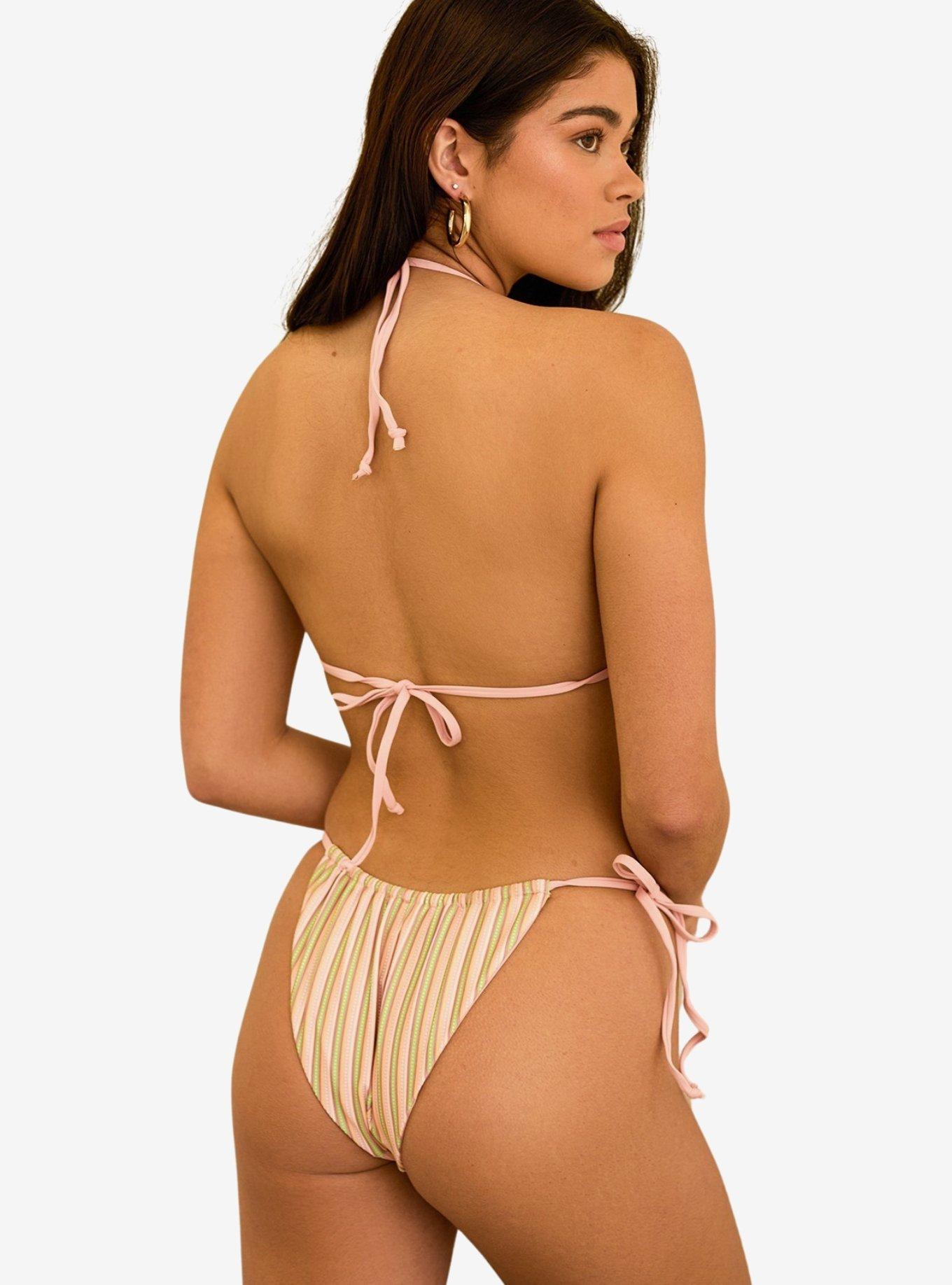 Dippin' Daisy's Paris Cheeky Swim Bottom Nostalgia Stripe, MULTI, alternate