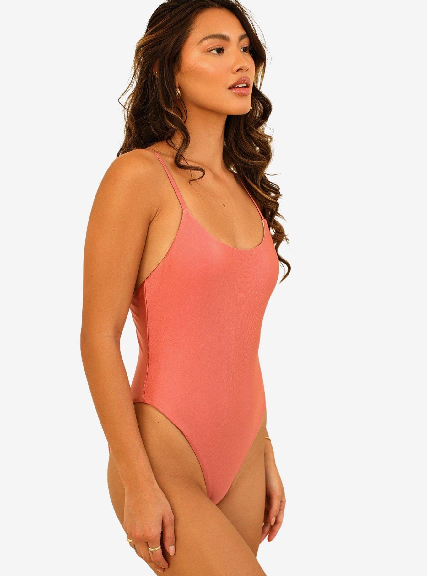 Dippin' Daisy's Star Scoop Neckline Swim One Piece Dusty Rose, , hi-res